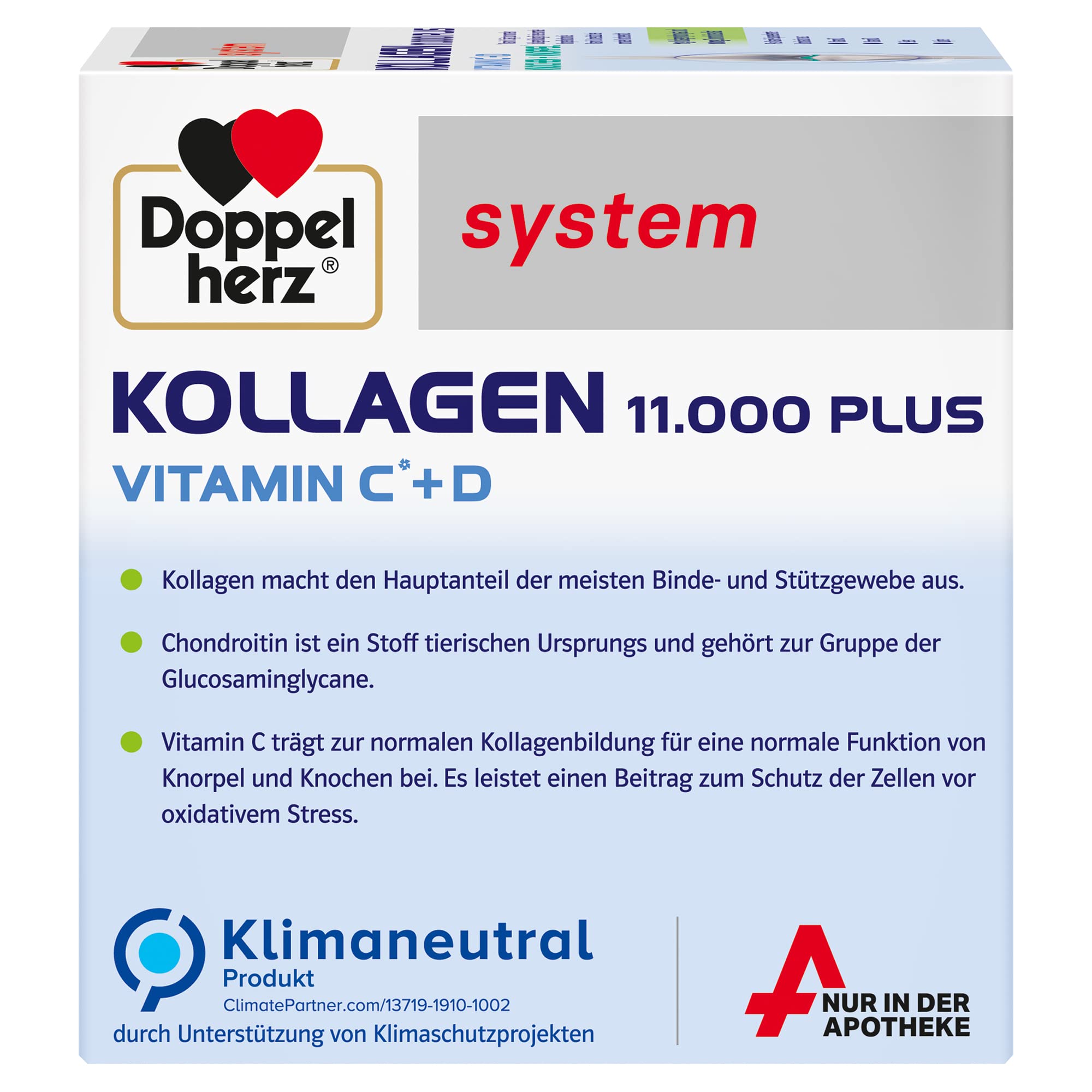 Doppelherz collagen 11,000 ampoules, 30 x 25 ml, PZN:7625039 My Store uk supplements