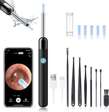 Ear Wax Removal - Earwax Remover Tool with 8 Pcs Ear Set - (Grey) LEIPUT uk supplements