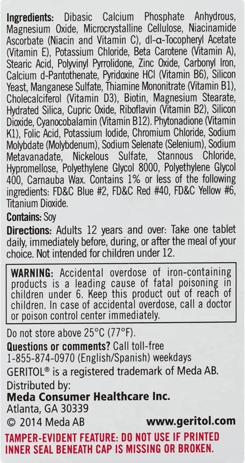 Geritol Complete Tablets, 100 Count (Pack of 3) Geritol uk supplements