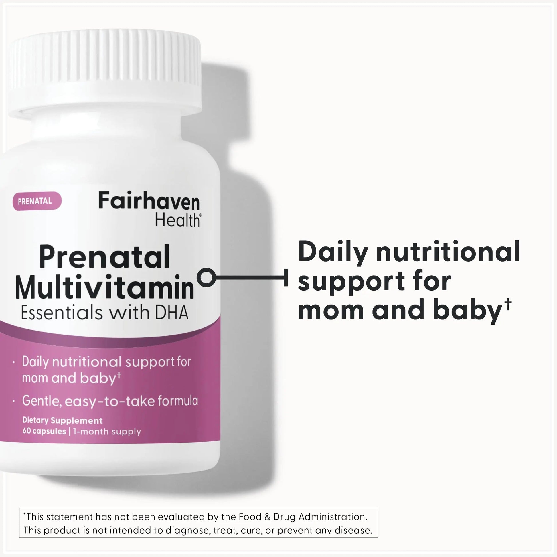 Fairhaven Health Prenatal Multivitamin Essentials with DHA | Prenatal Vitamins + DHA, Choline, Myo-Inositol | Fairhaven Health uk supplements