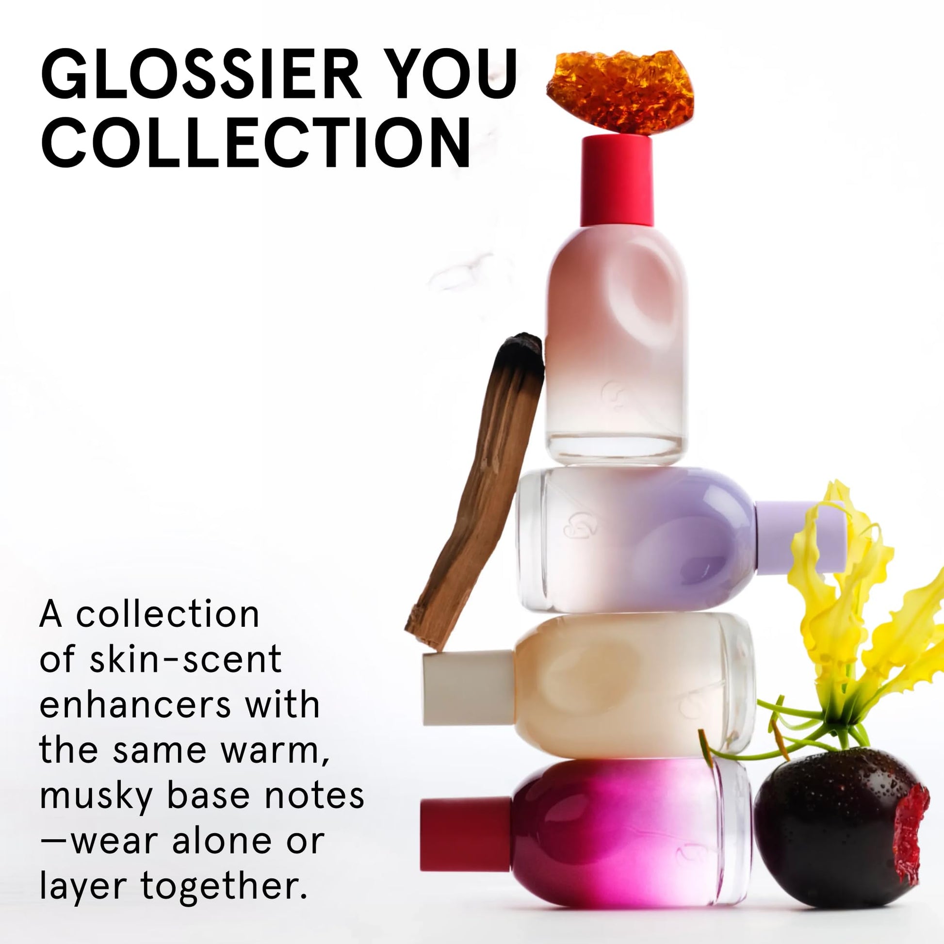 Glossier You Eau de Parfum - Unisex Fragrance for Men & Women, Skin-Scent Enhancer Smells Different on Everyone - Musky, Warm & Spicy Perfume with Pink Pepper, Iris & Ambrox Base Notes, 50ml Glossier uk supplements