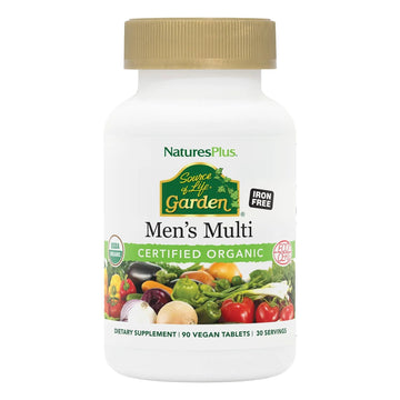 NaturesPlus Source of Life Garden Men’s Multivitamin - 90 Tablets - Supports Energy & Healthy Immune System Nature's Plus uk supplements