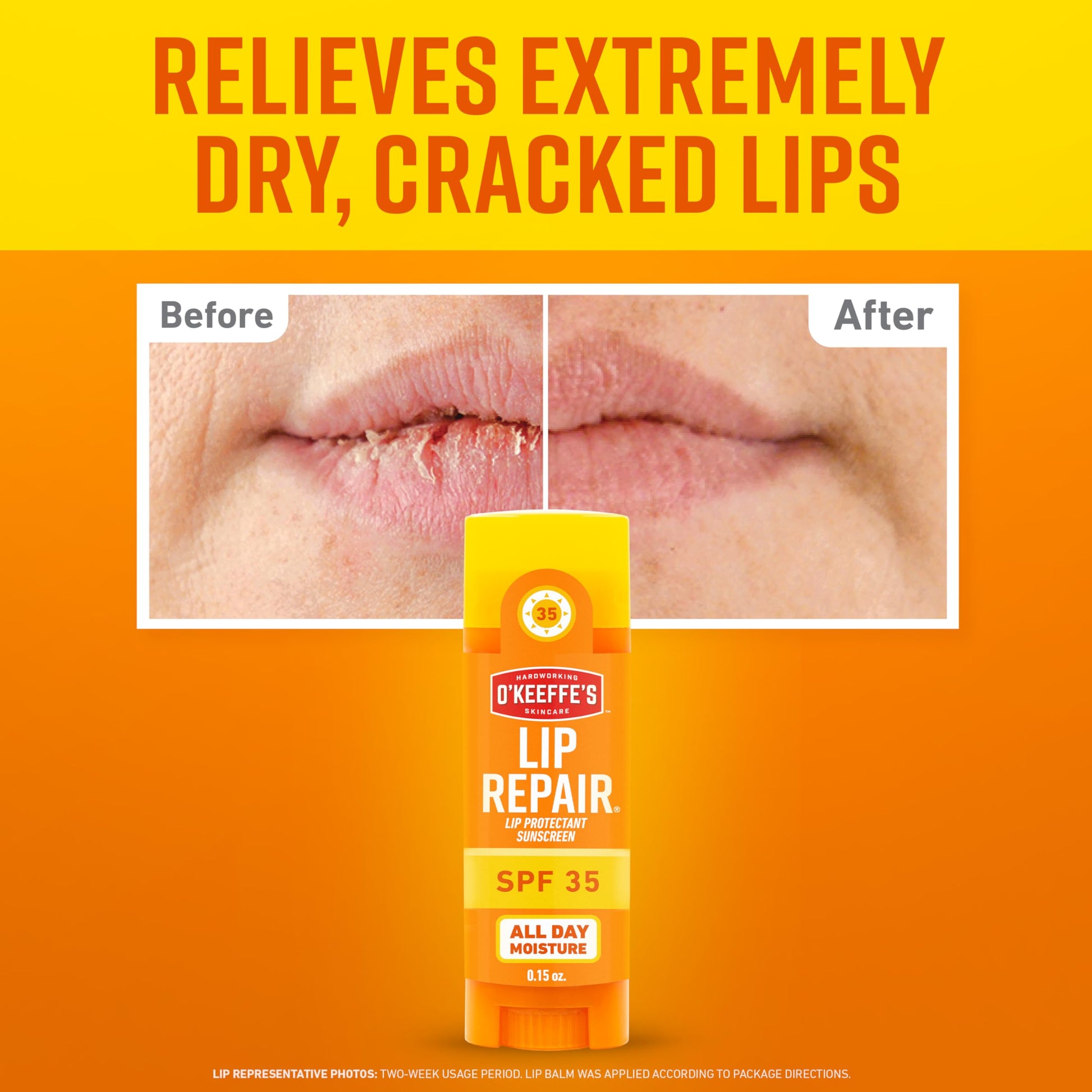 O'Keeffe's Lip Repair SPF 35 Lip Balm - Stick (3 Pack) - Sun-Safe Moisturizer for Extremely Cracked, Dry Lips O'Keeffe's uk supplements