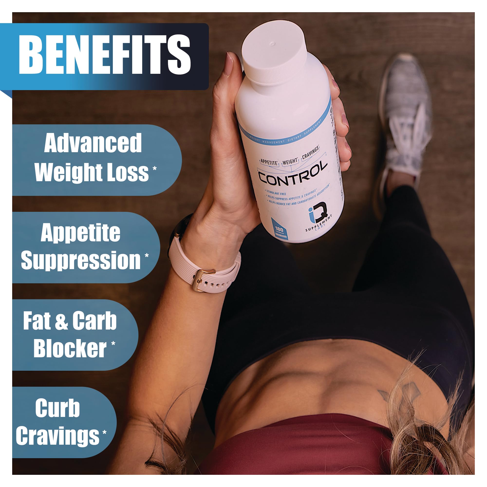 Control-Appetite Suppressant for Weight Loss | Hunger Suppression, Fat & Carb Blocker iQ Supplement Labs uk supplements