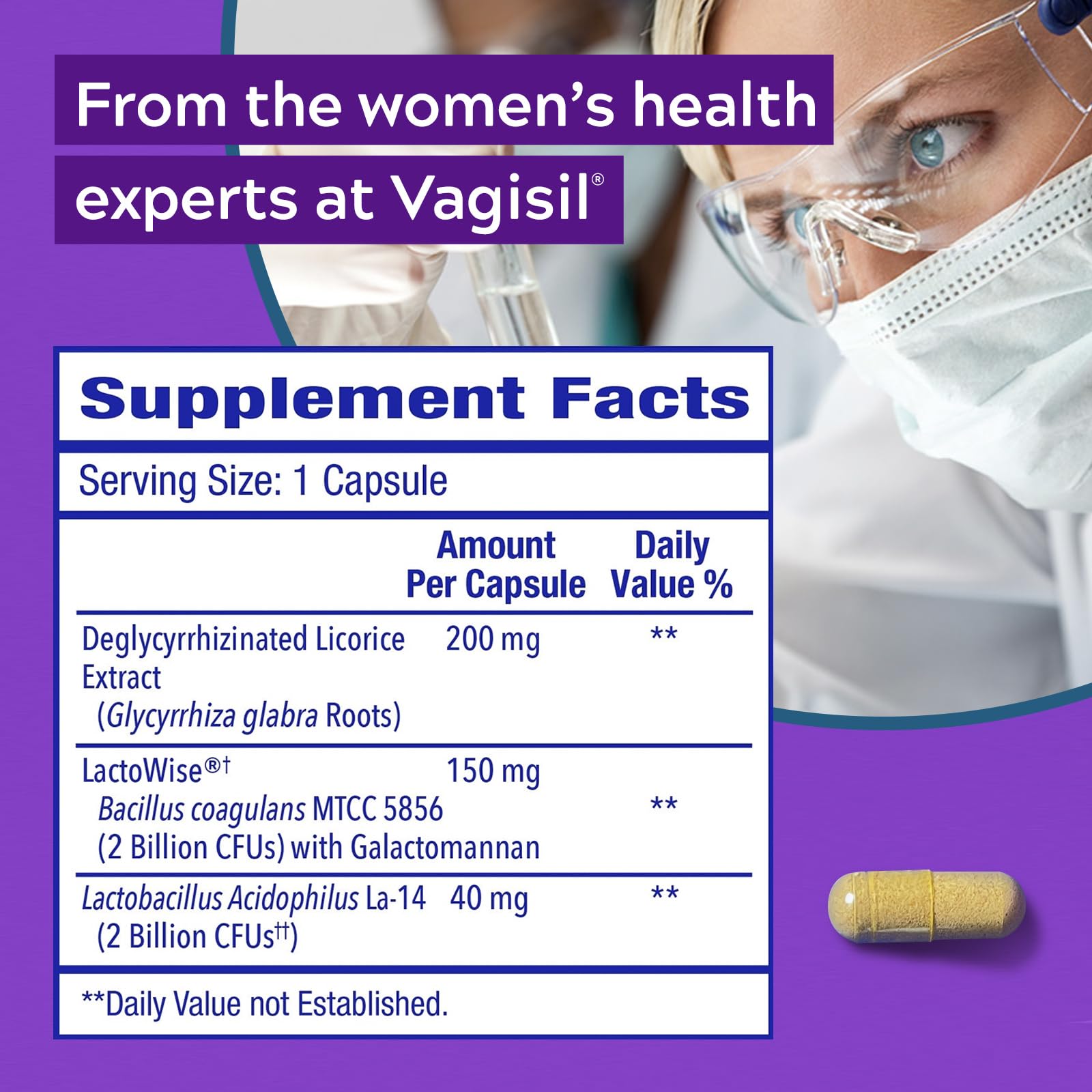 Vagisil Yeast Defense Supplements, Helps Balance Yeast and Good Bacteria, Clinically-Proven Probiotics Vagisil uk supplements