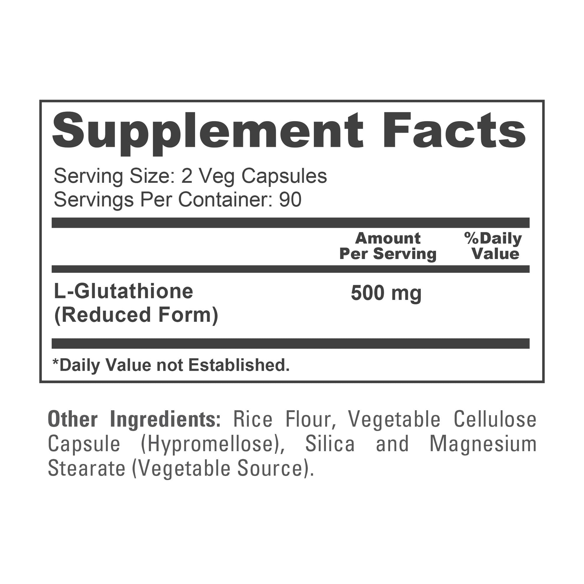 NusaPure Reduced Glutathione 500mg 180 Veggie Capsules (Vegan,Non-GMO) L-Glutathione NusaPure uk supplements