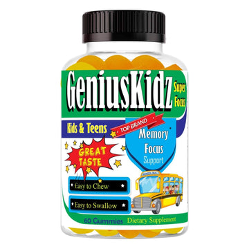Celebrity Lifestyle Product Brain Support Focus Supplement for Kid and Teens Omega 3 Gummy Vitamin Memory and Attention, Brain Booster, Kid Focus Attention Supplement(1 Bottle) DHA 60ct Celebrity LifeStyle Product uk supplements