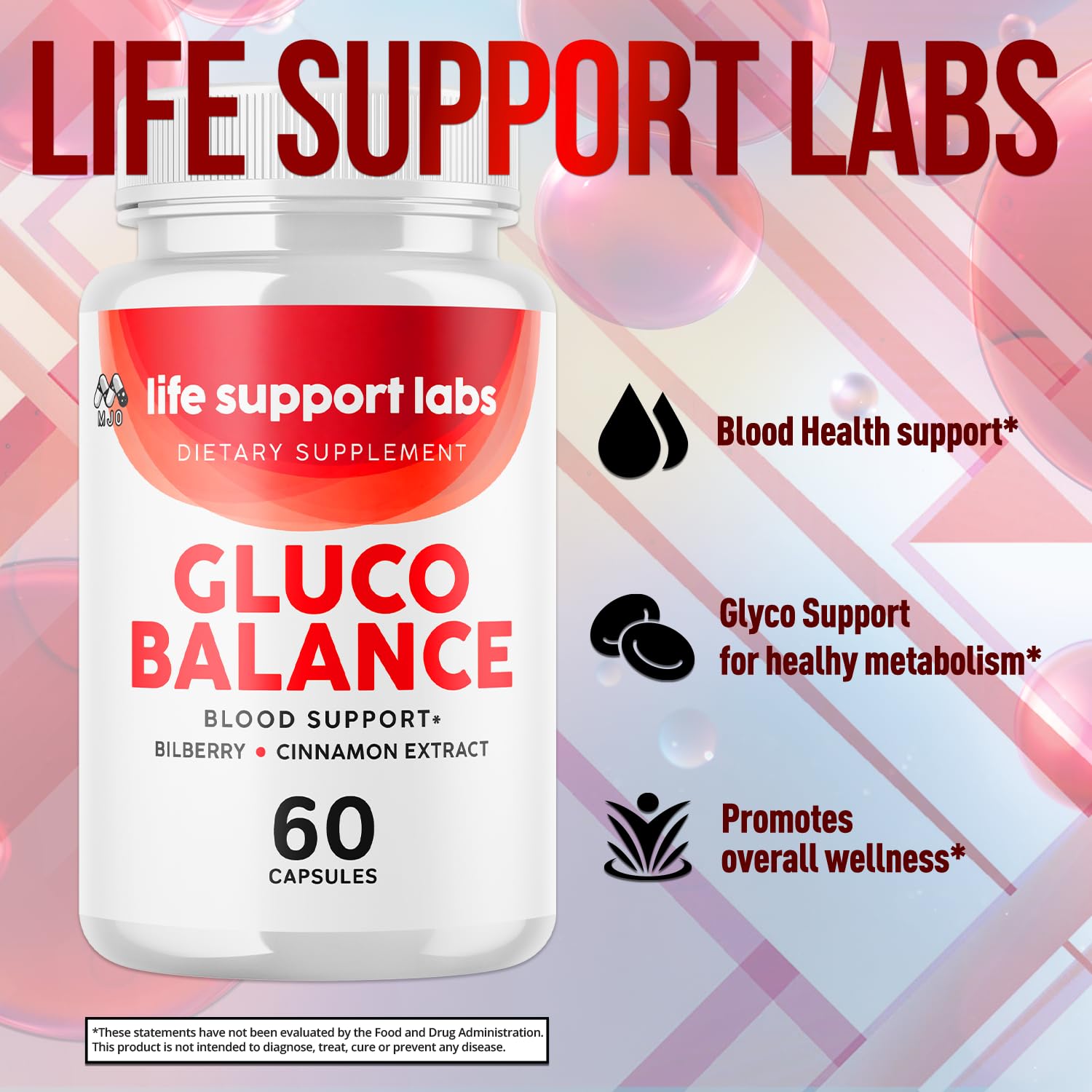Life Support Labs Capsules, Official LifeSupportLabs Blood Health Pills with All Natural Ingredients, Life Support Labs Advanced Health & Wellness with Premium Vitamins for Women & Men (60 Capsules) MJO uk supplements