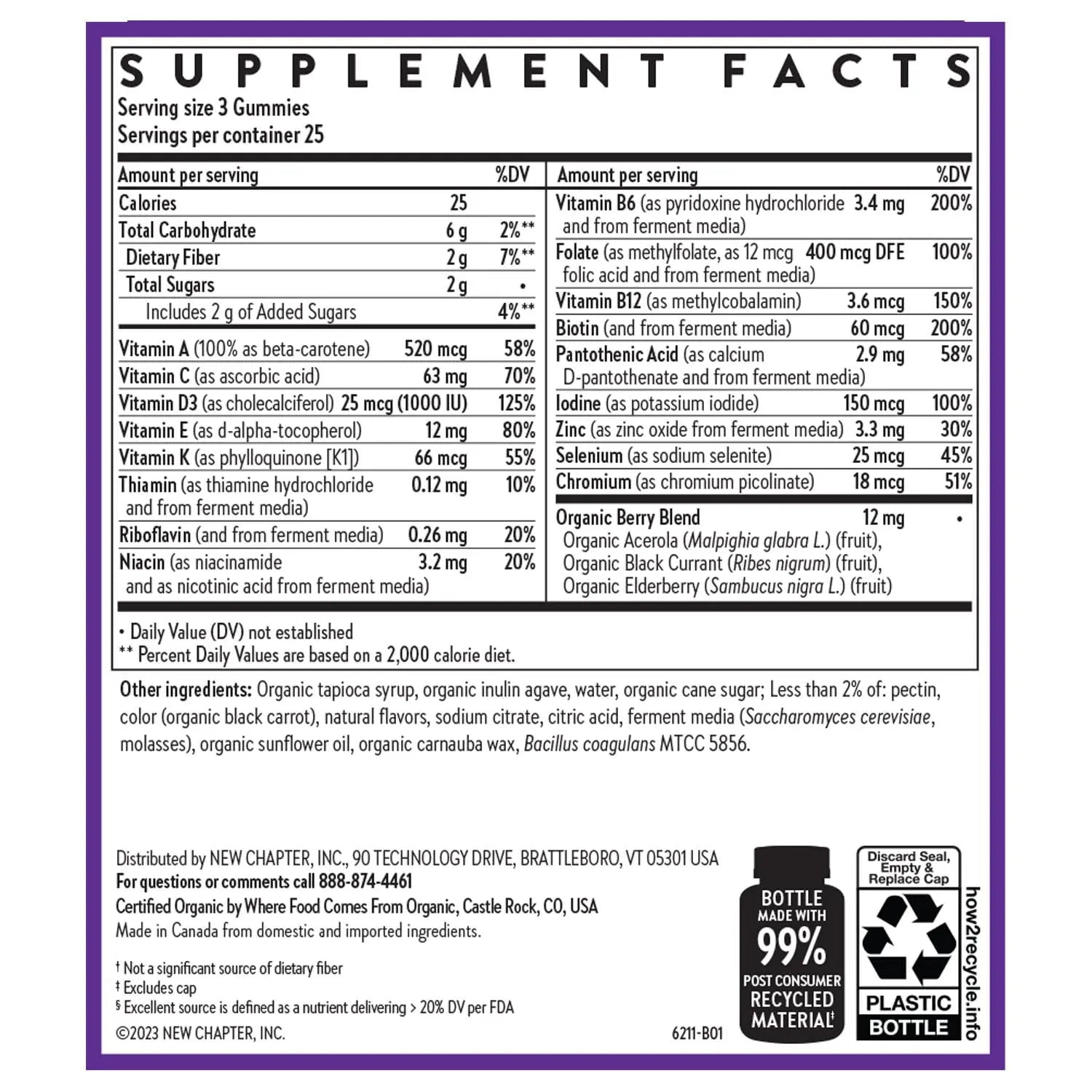 New Chapter Women’s Multivitamin Gummies - 59% Less Sugar, Women’s Gummy Vitamins with Vitamin C, D3 & Zinc New Chapter uk supplements