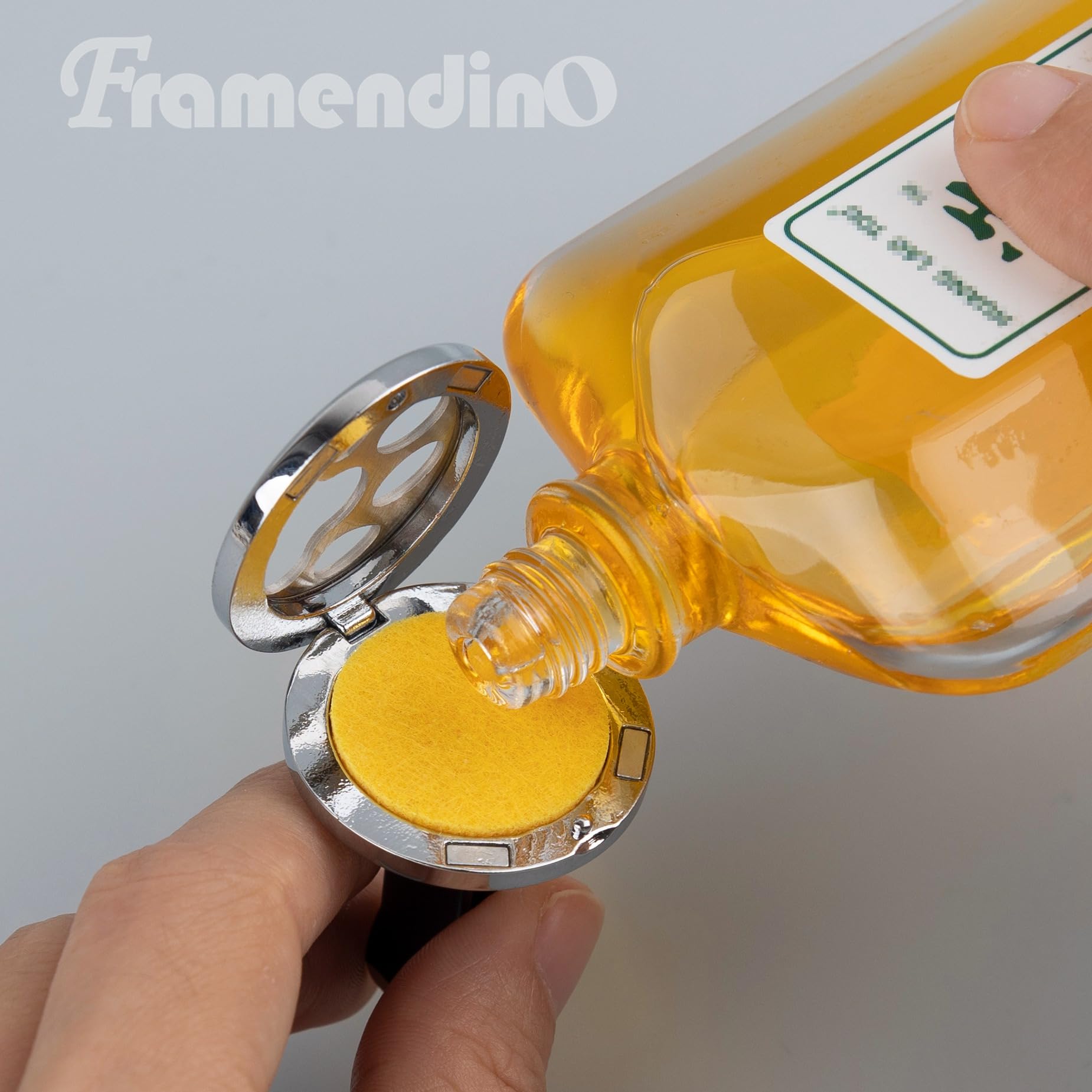 Framendino, 2 Pack Dog Paw Print Locket for Essential Oil Diffuser with 20 Felt Refill Pads Framendino uk supplements