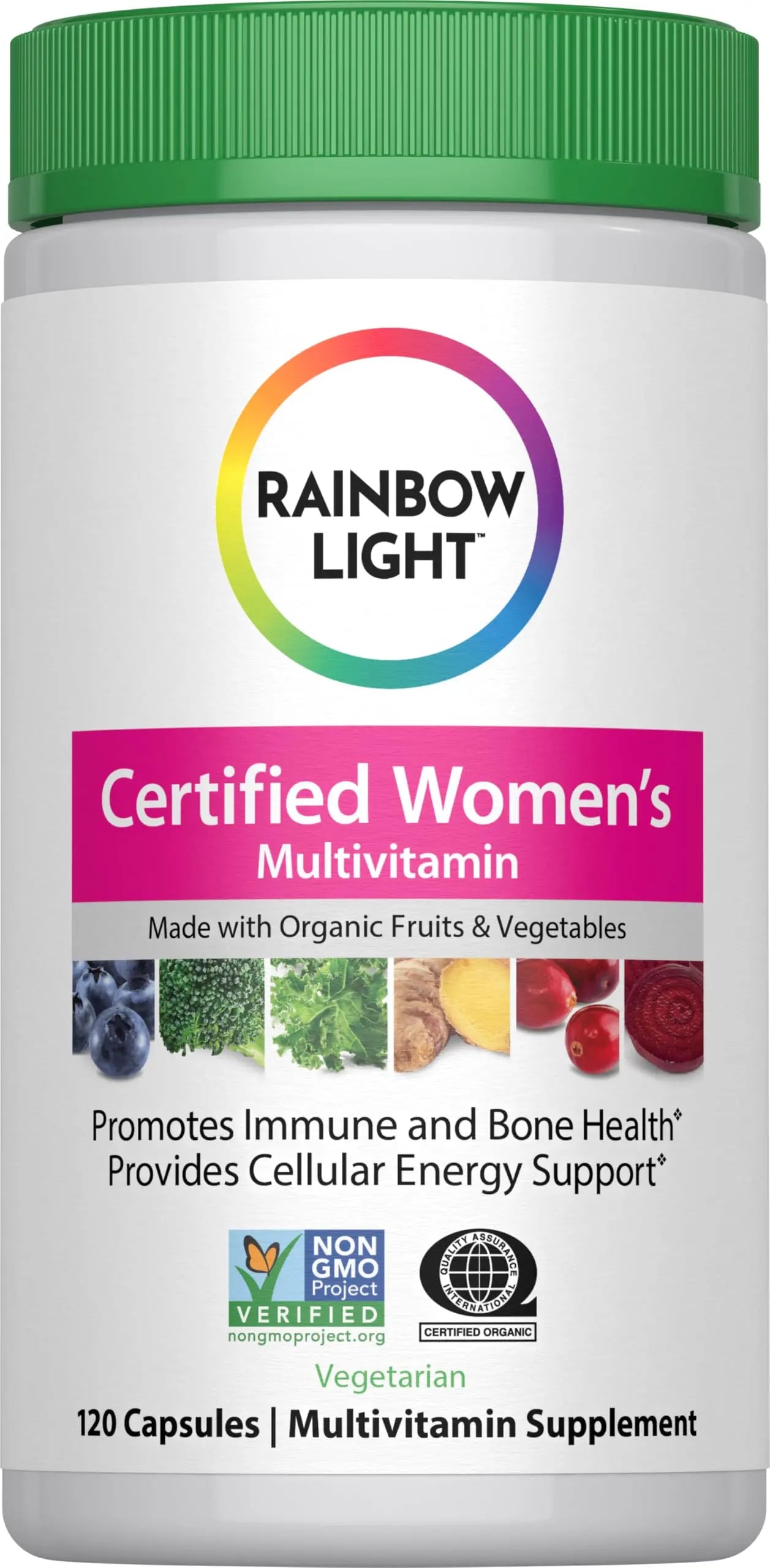 Rainbow Light Multivitamin for Women | 120 Capsules | with Organic Fruits and Vegetables | Vegetarian, Non-GMO Rainbow Light uk supplements