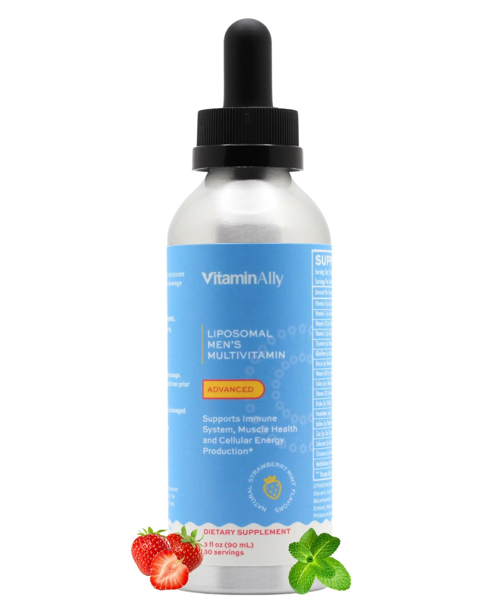 Vitaminally Liposomal Men's Liquid Multivitamin Drops | Non-GMO | Sugar Free | Gluten Free | 30 Day Supply | Vitaminally uk supplements