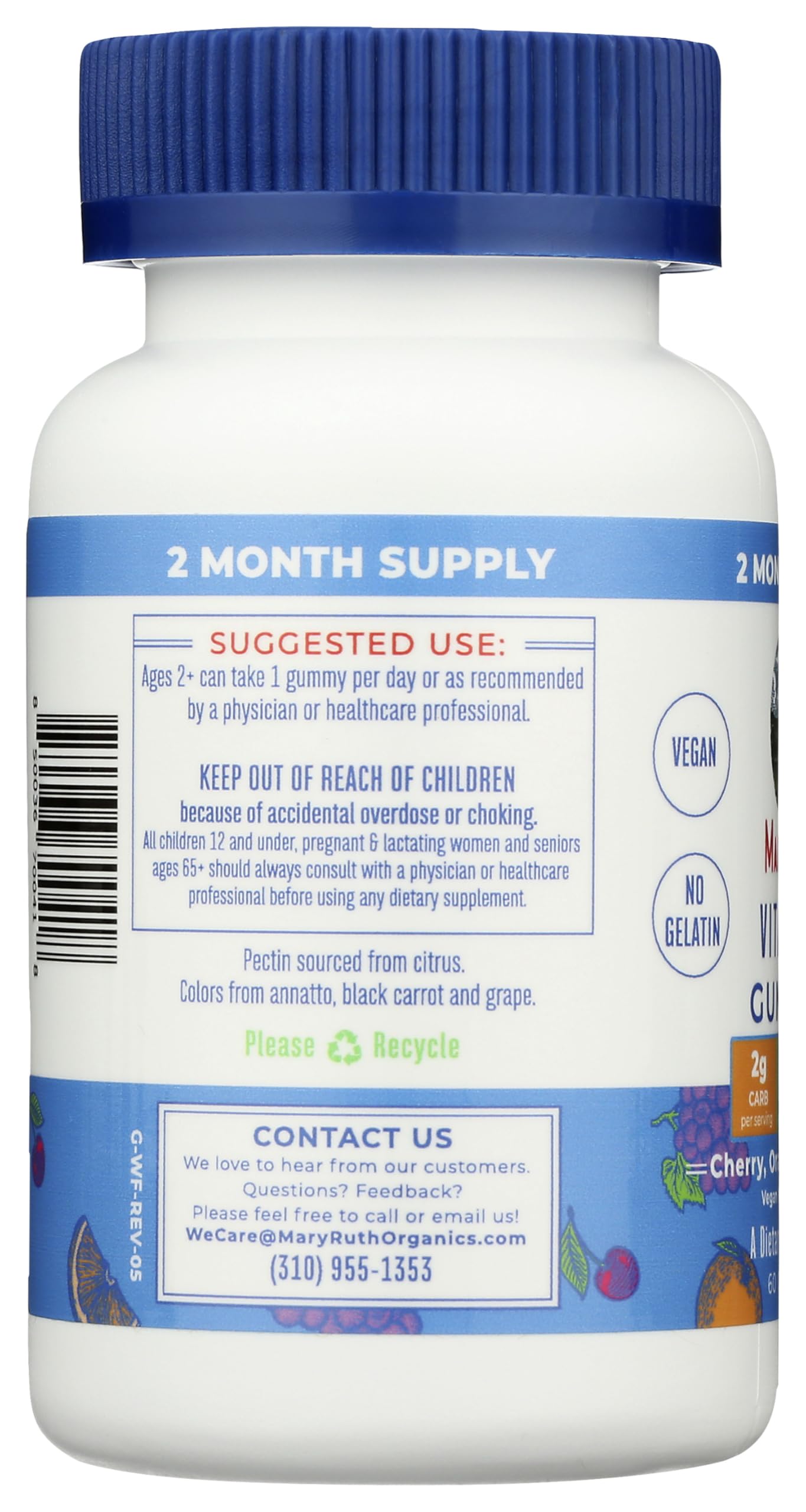 MaryRuth Organics Vitamin C Gummies | Supplement for Immune Support & Overall Health | Immune Support Supplement | Vitamin C for Adults & Kids | Vegan | Non-GMO | 60 Servings MARYRUTH'S uk supplements
