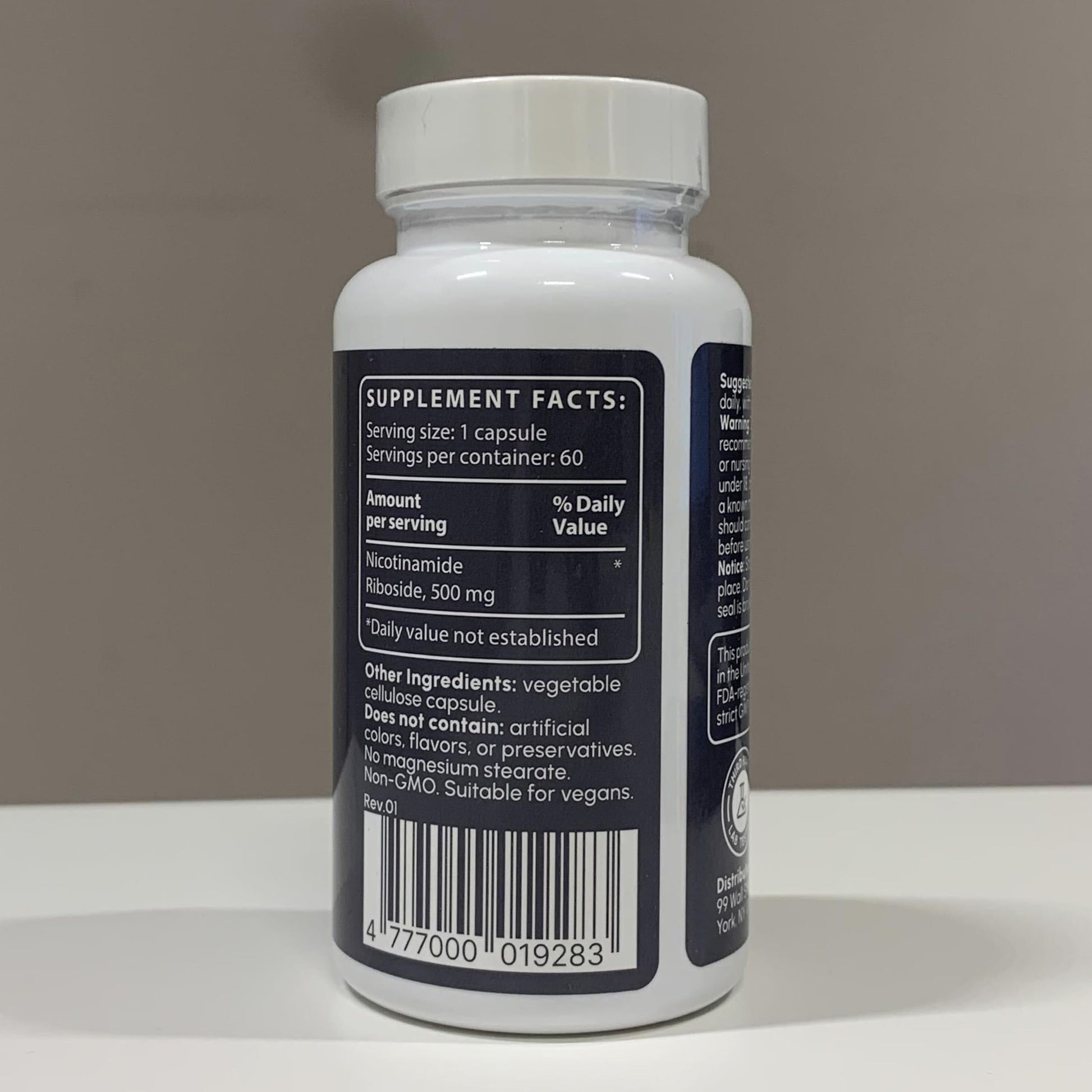 partiQlar Nicotinamide Riboside (NR) 500mg – NR Supplement for Cellular Health, Anti-Aging, Energy & Metabolism Support – 2-Month Supply (60 Capsules) partiQlar uk supplements