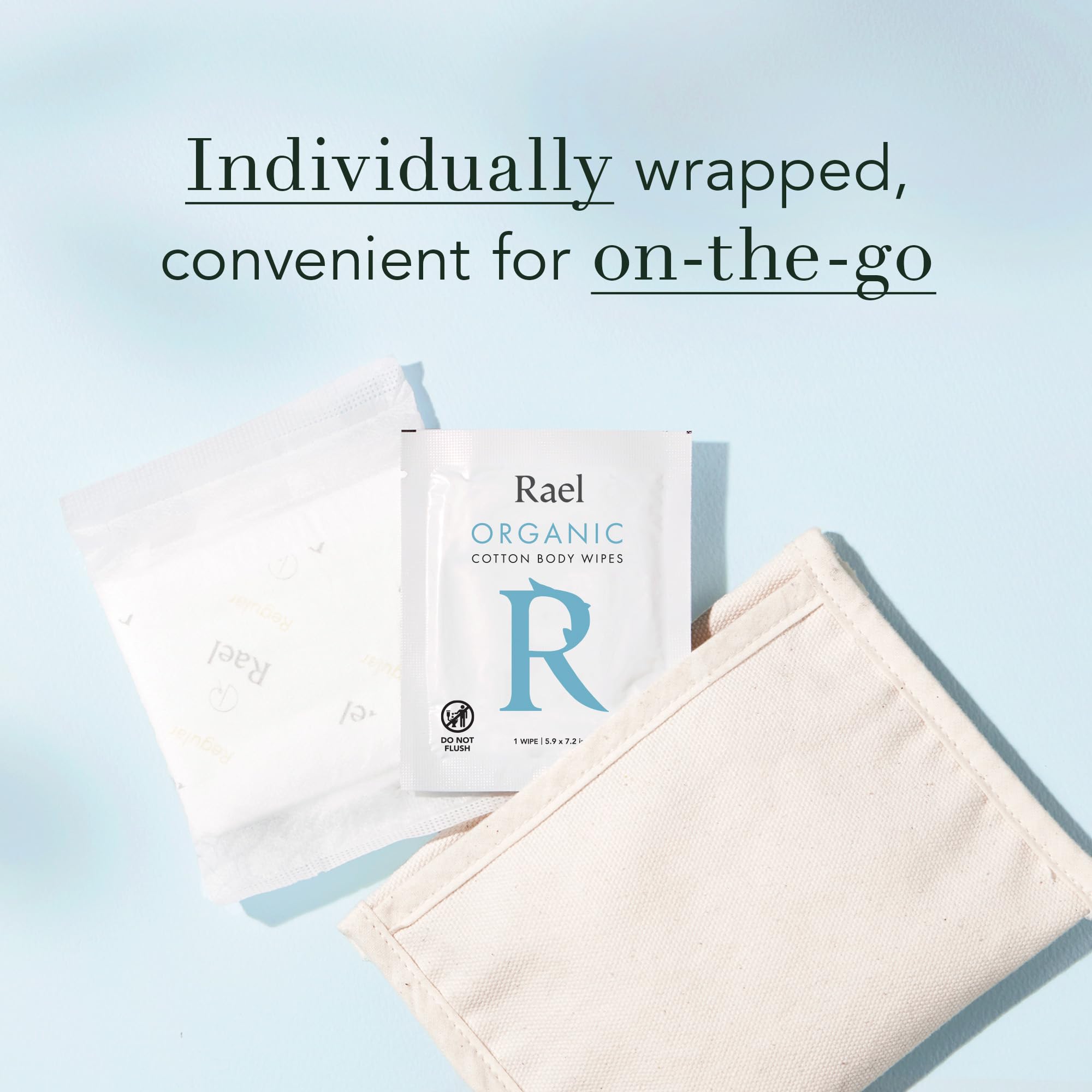 Rael Body Wipes, Organic Cotton Wipes for Women - Unscented Body Wipes, Individually Wrapped Rael uk supplements