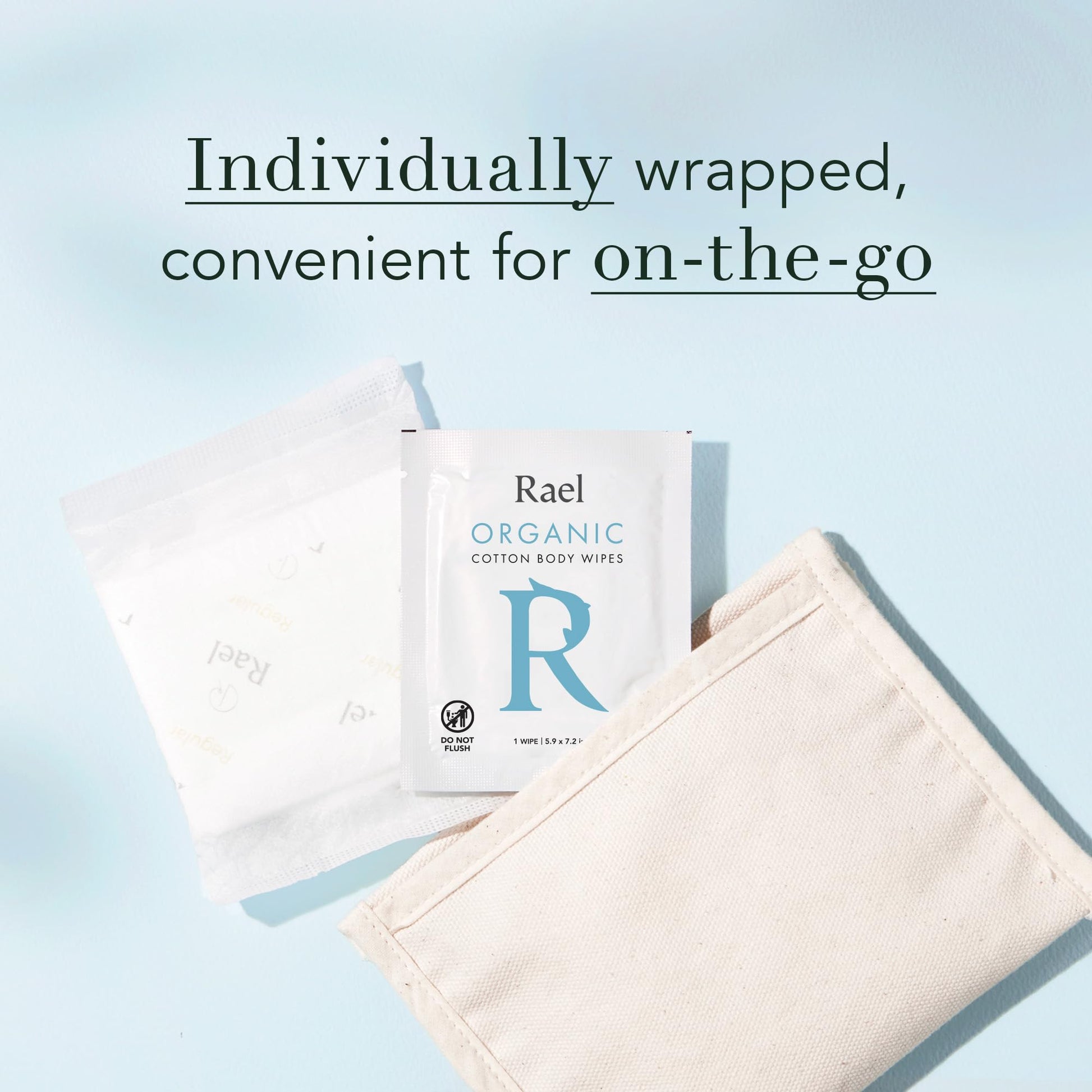 Rael Body Wipes, Organic Cotton Wipes for Women - Unscented Body Wipes, Individually Wrapped Rael uk supplements