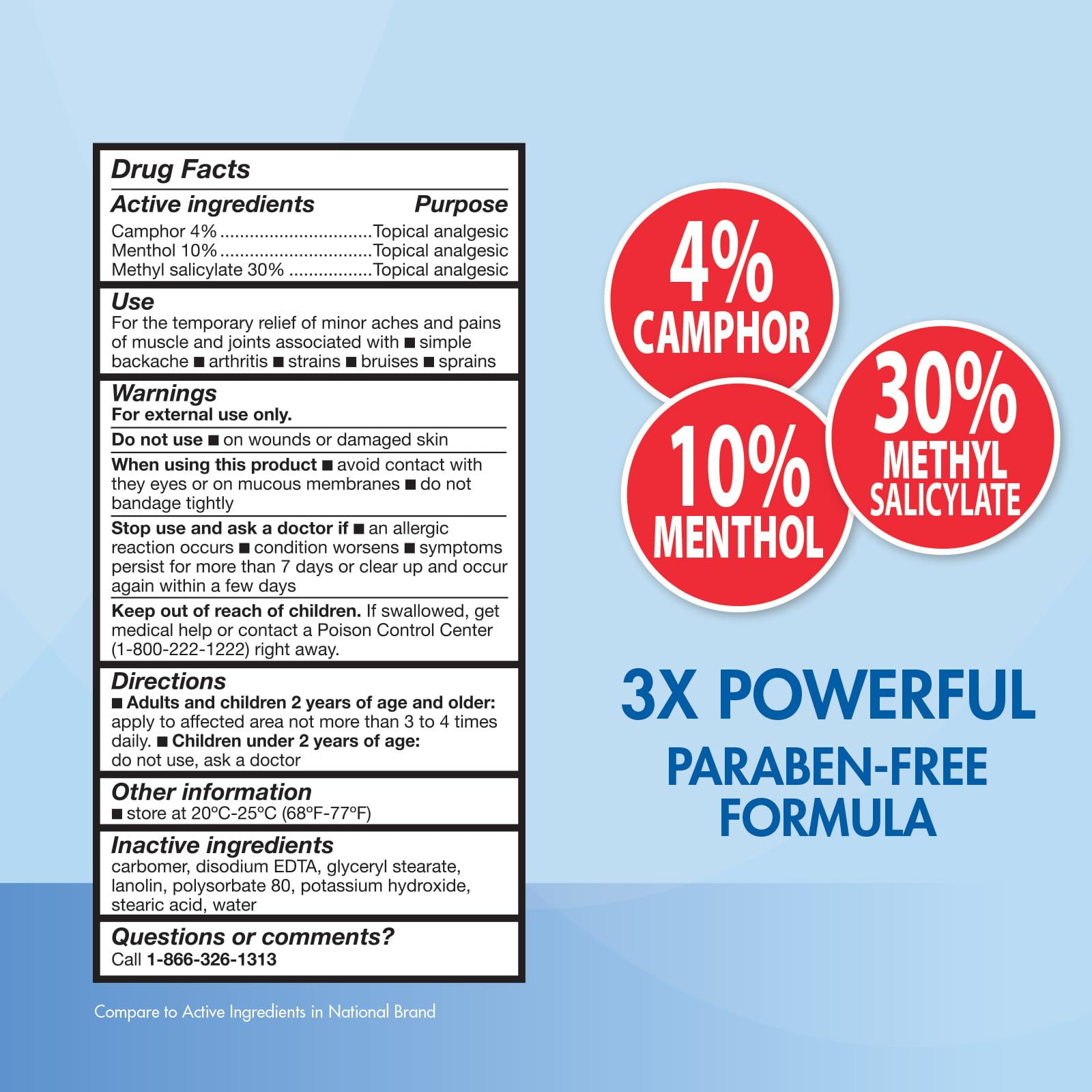 HealthWise Pain Relief Cream | Ultra OTC Strength | 4% Camphor + 10% Menthol + 30% Methly Saliclylate | Non-Greasy Formula | 4.0 Oz | Topical Analgesic HealthWise uk supplements