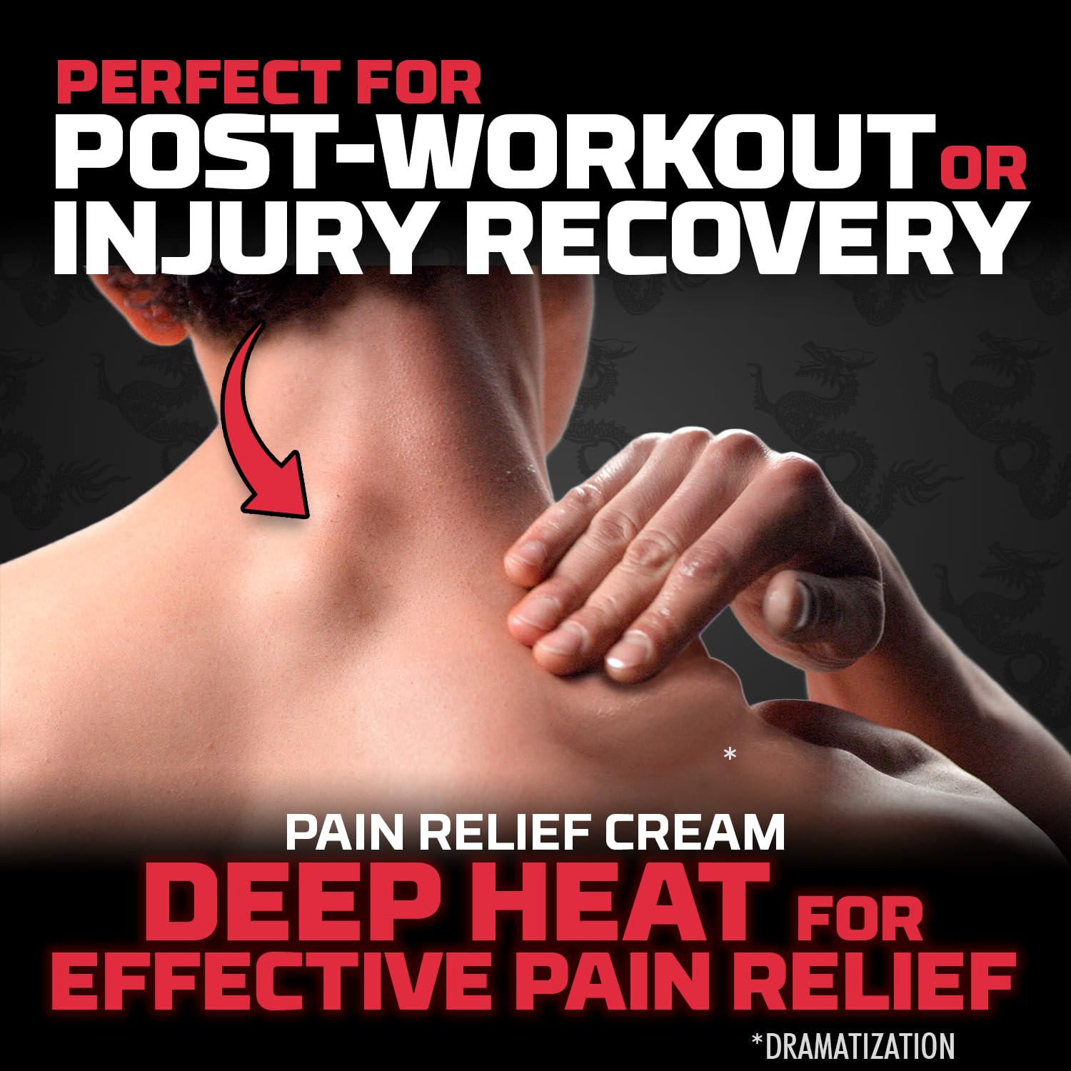 Pomada Dragon Ultra Strength Pain Relief Cream, Strength Muscle Rub for Joint, Shoulder, Knee Pain, Sore Muscle Relief, Topical Analgesic with Camphor & Menthol, 2 Oz DRAGON uk supplements