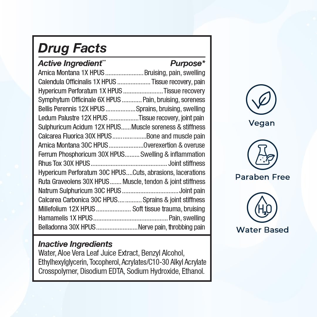 VitaMedica Arnica Gel Plus 15 Healing Plant Compounds, Extra Strength Formula for Bruising, All-Natural Plant-Based Topical Gel VitaMedica uk supplements