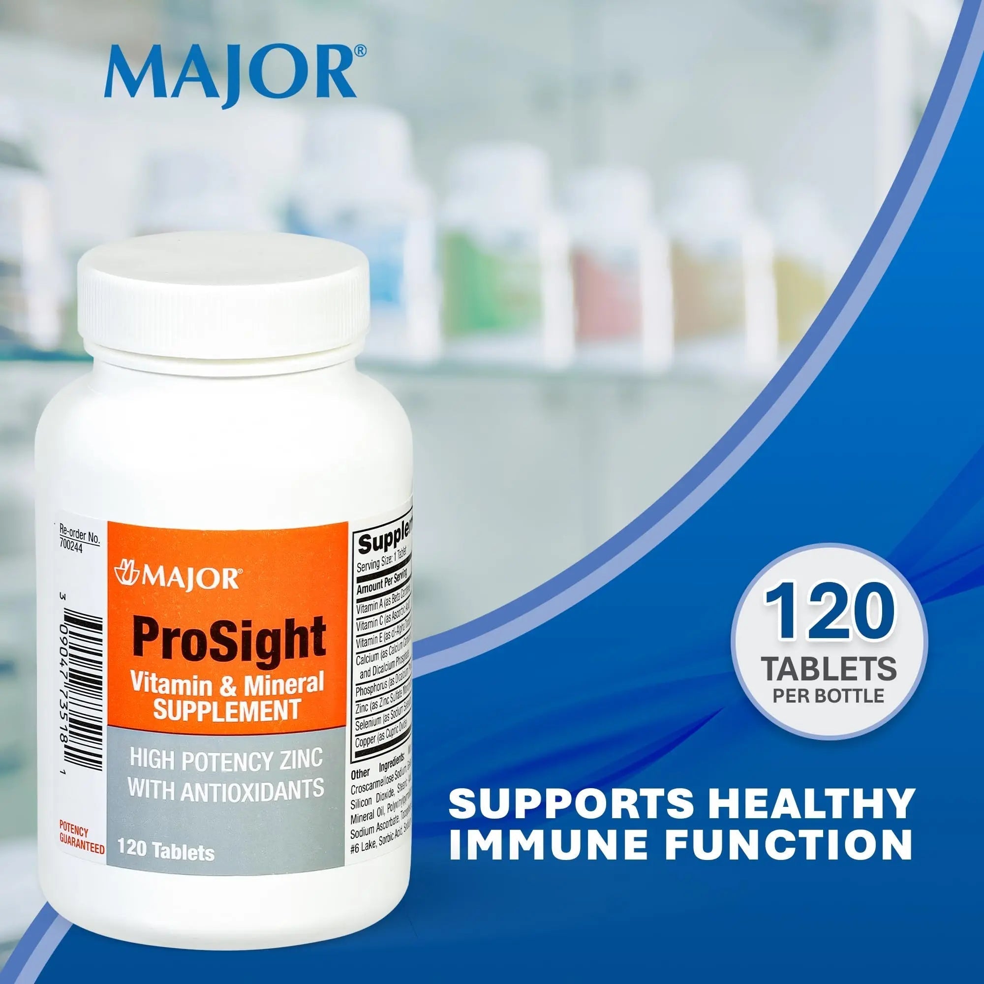 MAJOR ProSight Vitamin and Mineral Supplement - Daily Multivitamin for Women and Men with High Potency Zinc MAJOR uk supplements