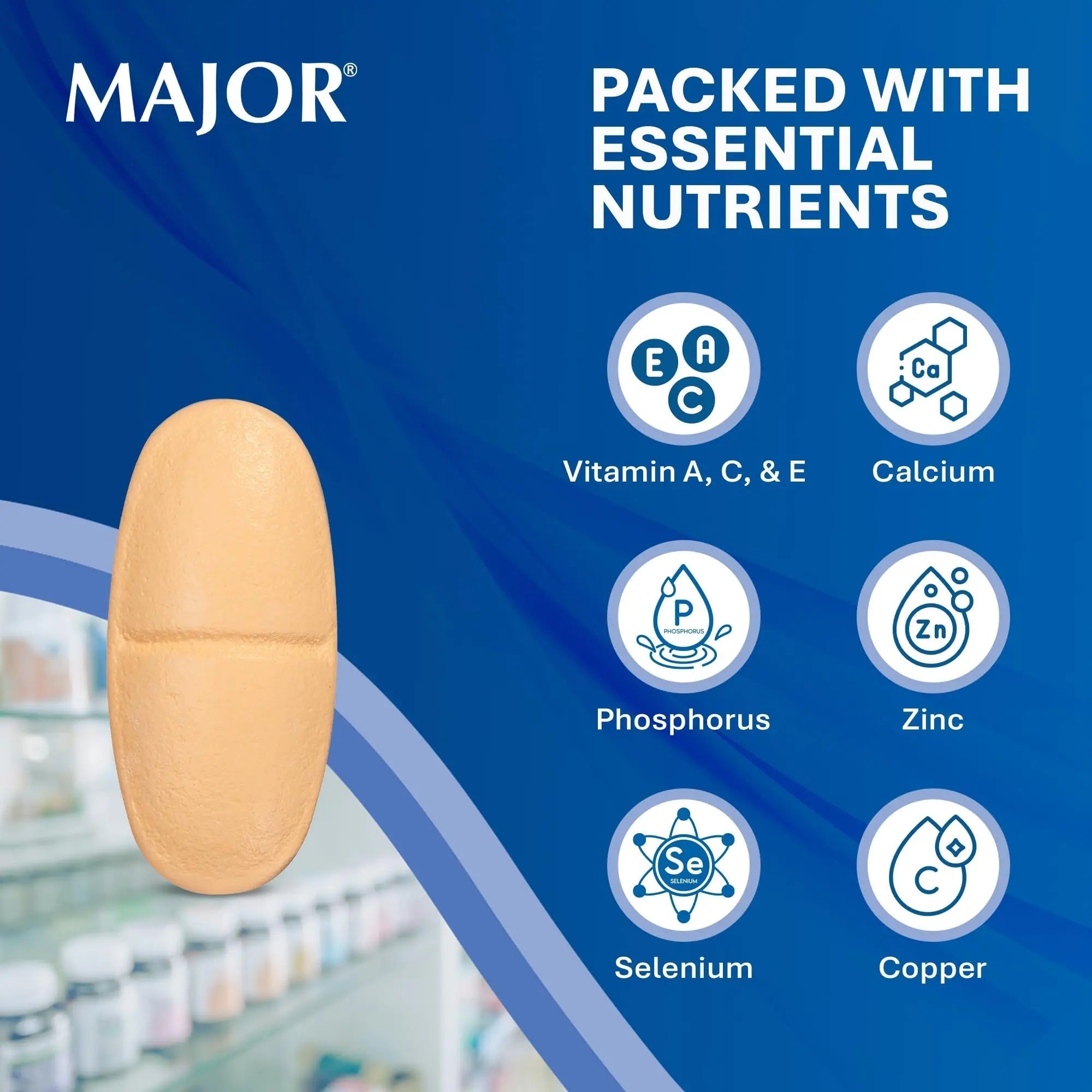 MAJOR ProSight Vitamin and Mineral Supplement - Daily Multivitamin for Women and Men with High Potency Zinc MAJOR uk supplements