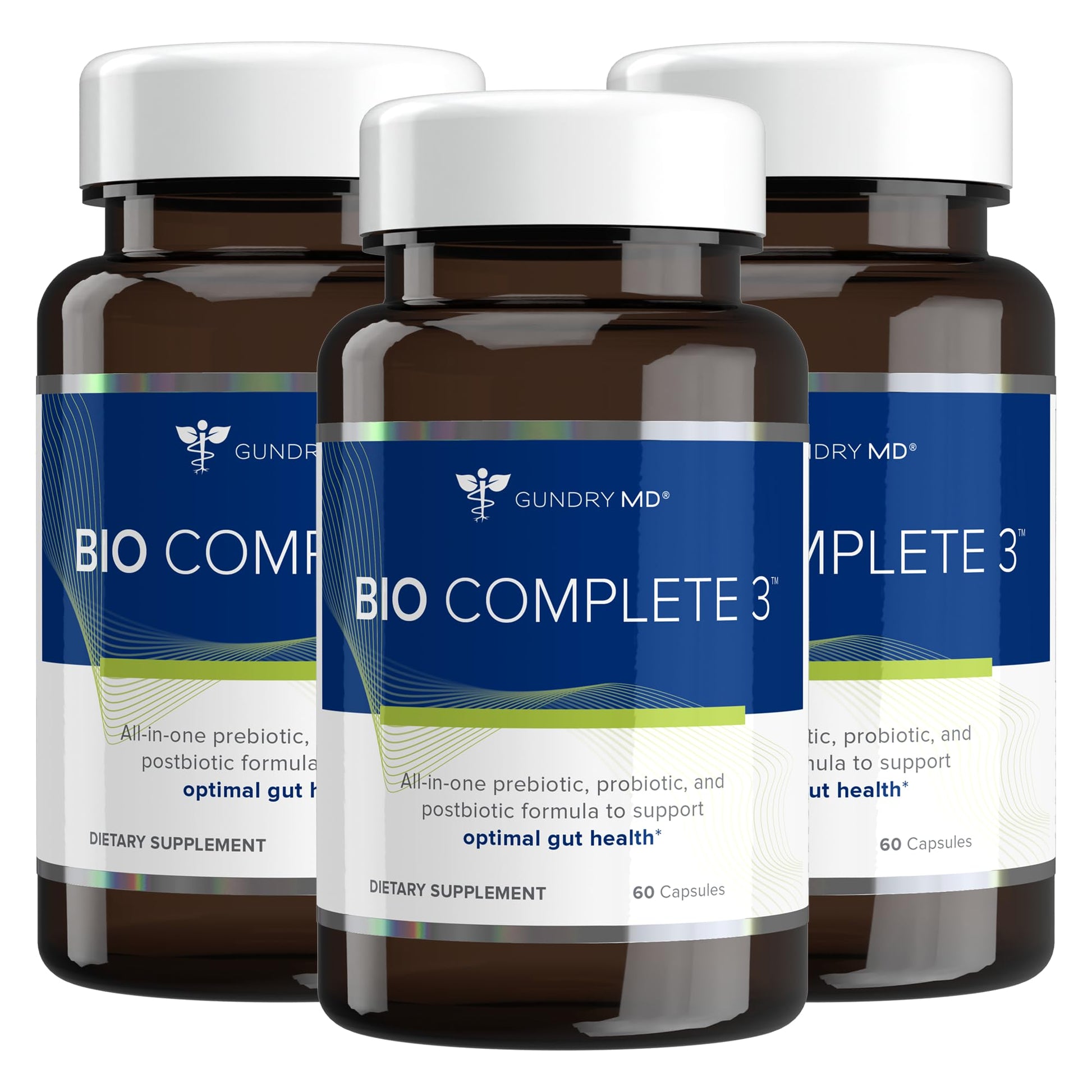 Gundry MD® Bio Complete 3 - Prebiotic, Probiotic, Postbiotic to Support Optimal Gut Health, 30 Day Supply (90 Day Supply) Gundry MD uk supplements