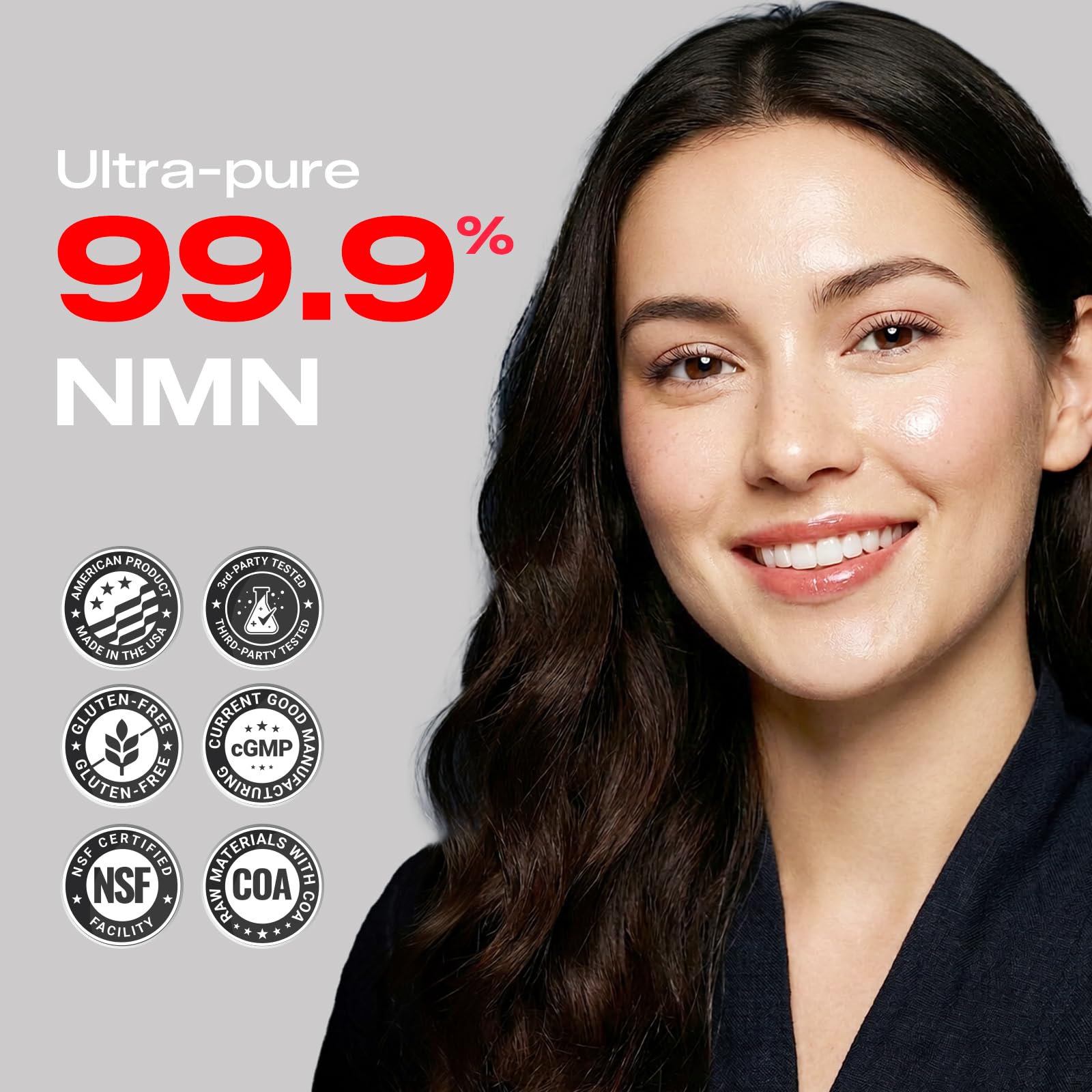 PEPAX NMN Supplement 500mg - 99% Pure NMN Supplement Capsules for Increased NAD Levels & Healthy Aging - Third Party Tested Stabilized Capsules, cGMP Certified, 90 Liposomal NMN (45 Servings) PEPAX uk supplements
