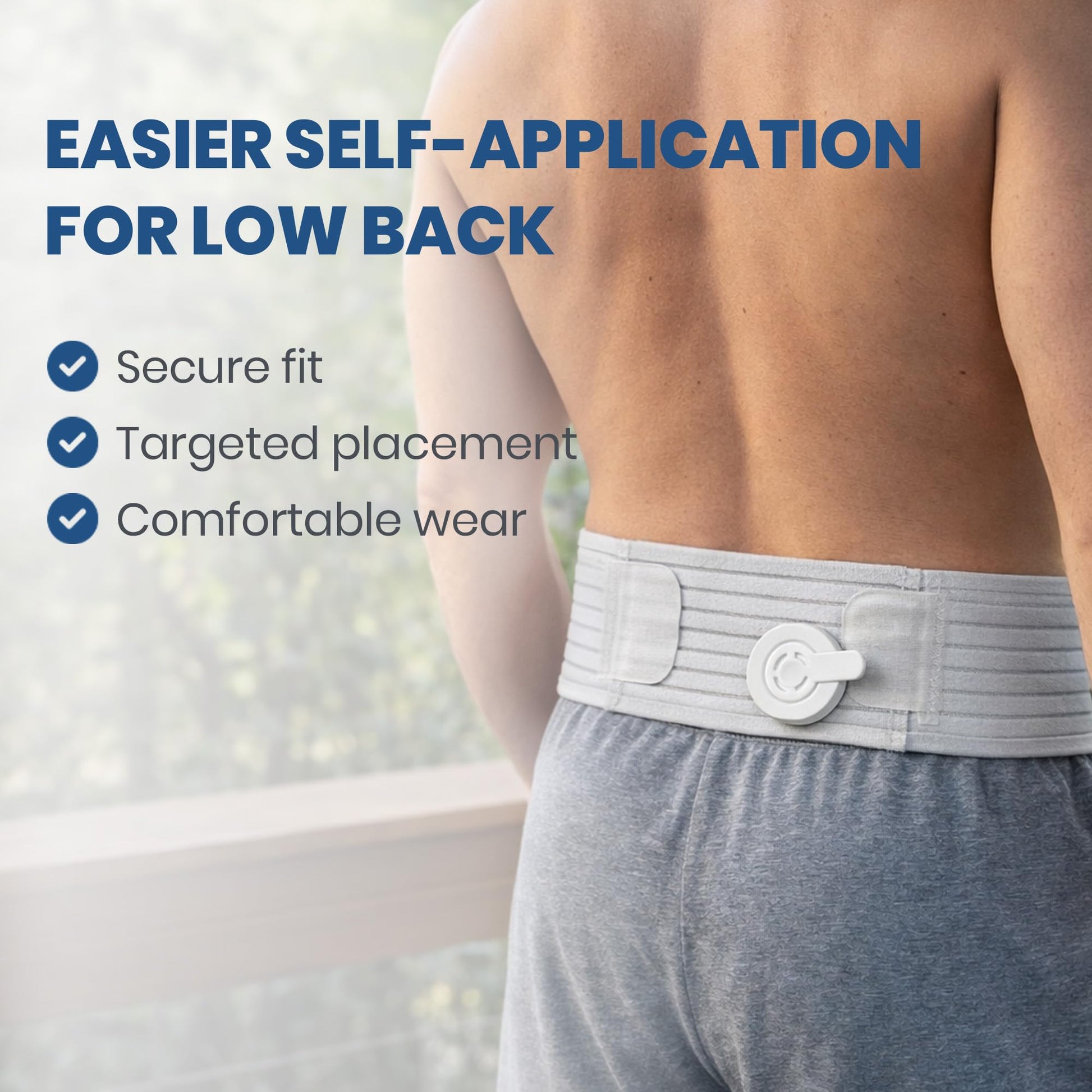 Mint Bucket ActiPatch Wearable Pain-Relief Device, Adjustable Back Wrap Kit for Lower Back, Secure Velcro Hold, Drug-Free Therapy Support, Device + Wrap Included Mint Bucket Brands uk supplements