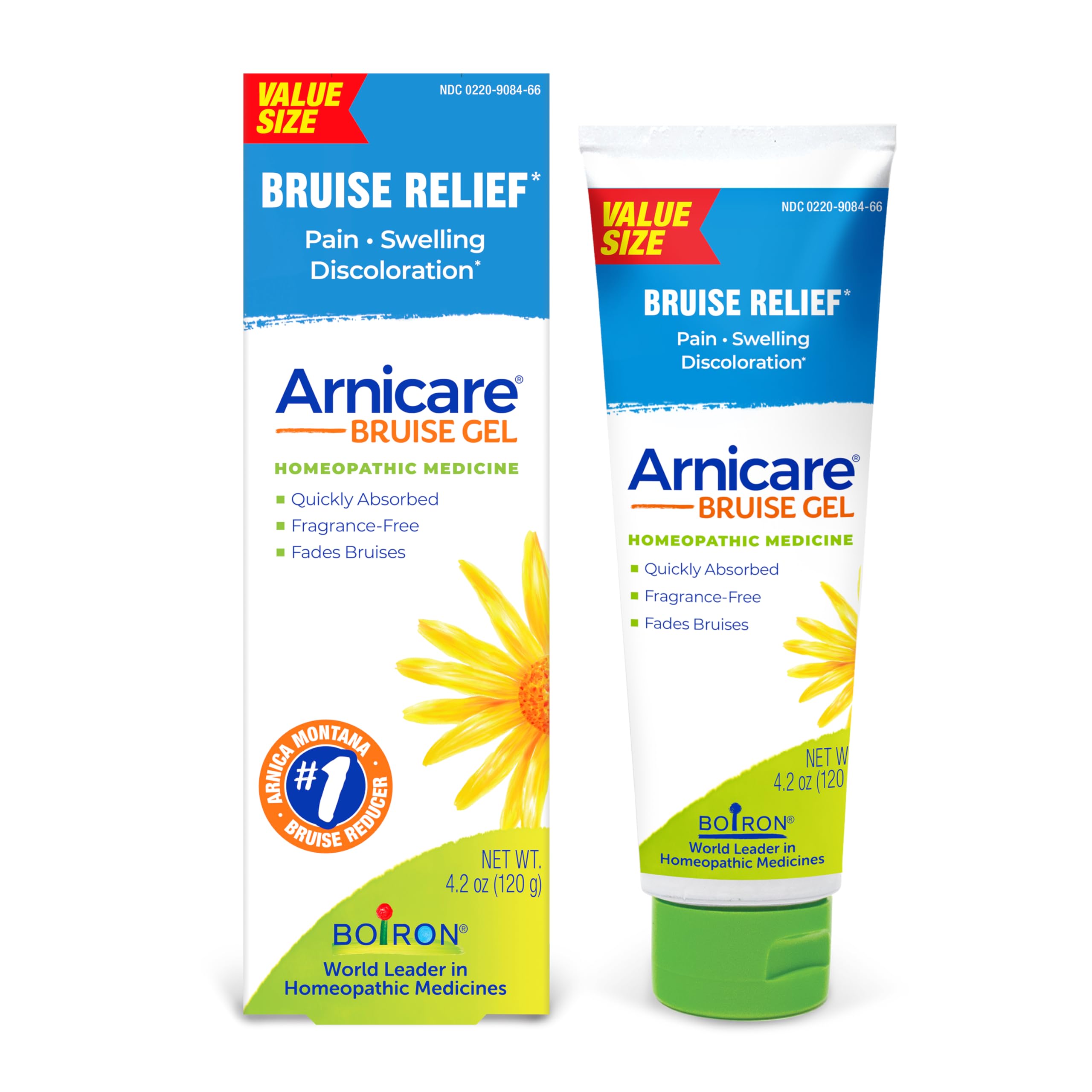 Boiron Arnicare Bruise Gel for Pain, Inflammation or Swelling, Soreness, and Discoloration - Non-greasy and Fragrance-Free - 4.2 oz Boiron uk supplements