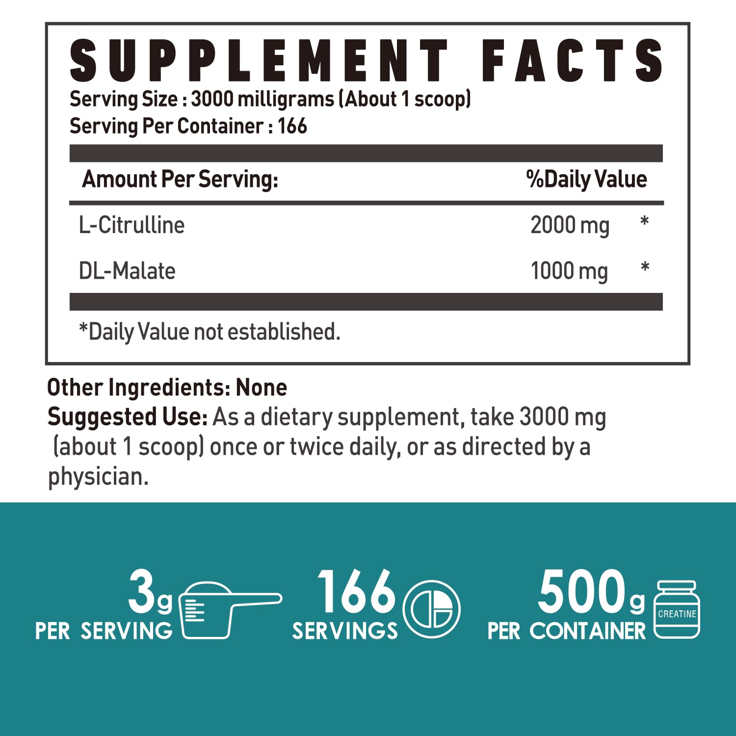 L-Citrulline Dl-Malate 2:1 Powder 500g, Pure L Citrulline Malate Supplement Preworkout NUTRI POTENTIA uk supplements