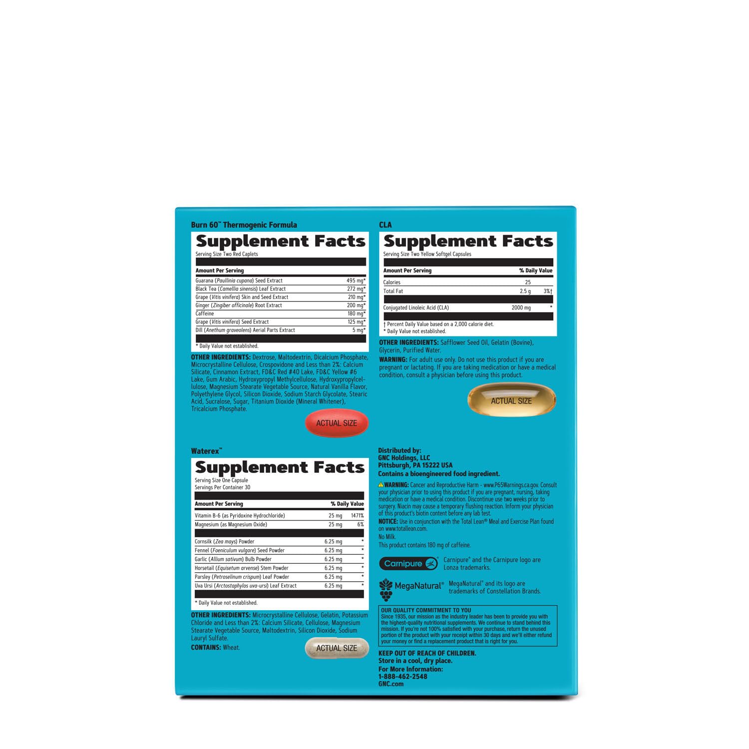 GNC Total Lean Total Lean Burn & Define VitaPak - 30 Vitapaks GNC uk supplements
