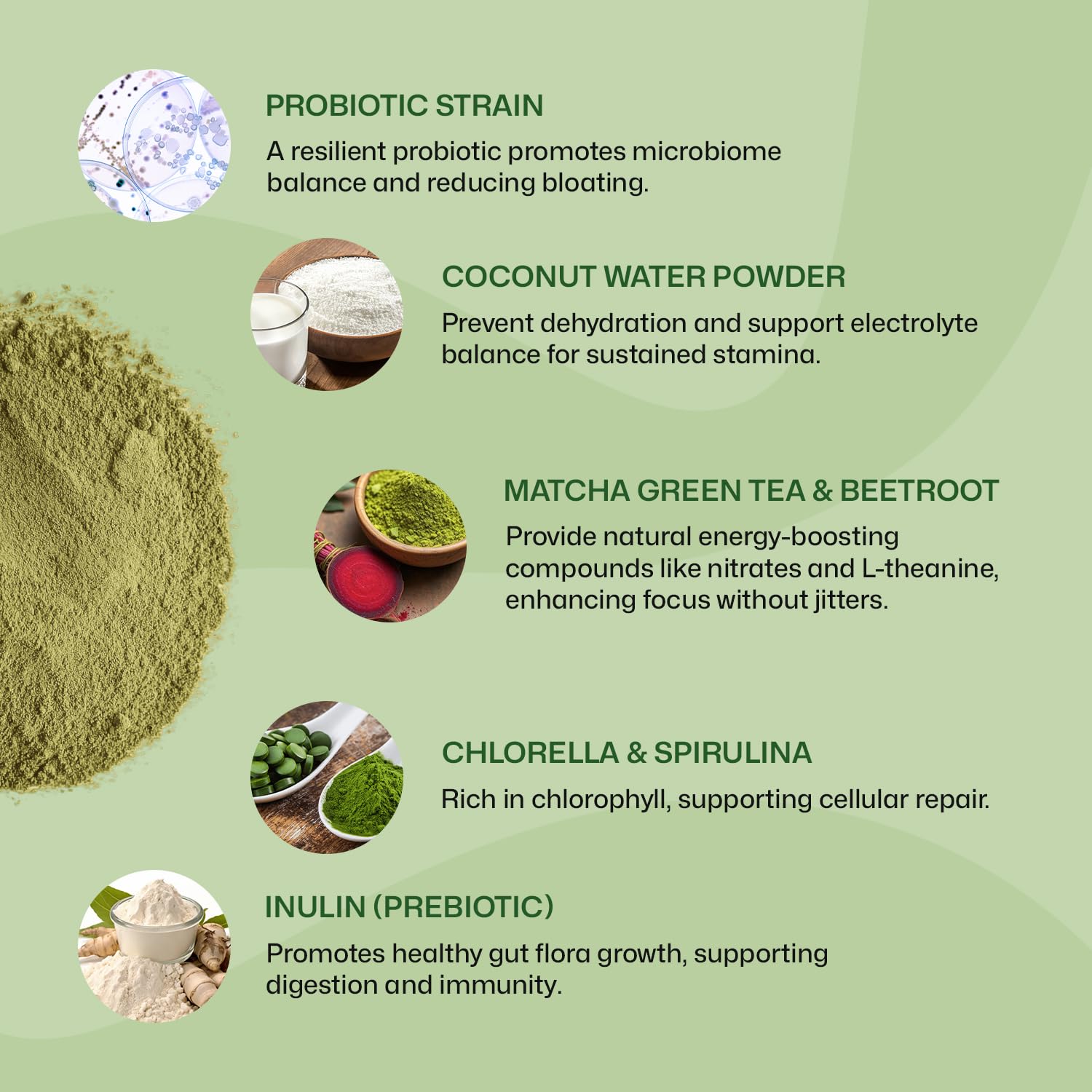 ColonBroom Superfood Greens Powder Supplement | Super Greens Juice Powder with Probiotics, Prebiotics, Spirulina & Chlorella | Natural for Energy, Immunity, Digestion & Detox Support | 28 Servings ColonBroom uk supplements