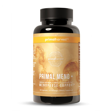 Primal Harvest Meno+ Menopause Support with Saffron & Chinese Herbs Support Mood, Menopausal Symptom Relief, & General Well-Being (1 Pack) Primal Harvest uk supplements