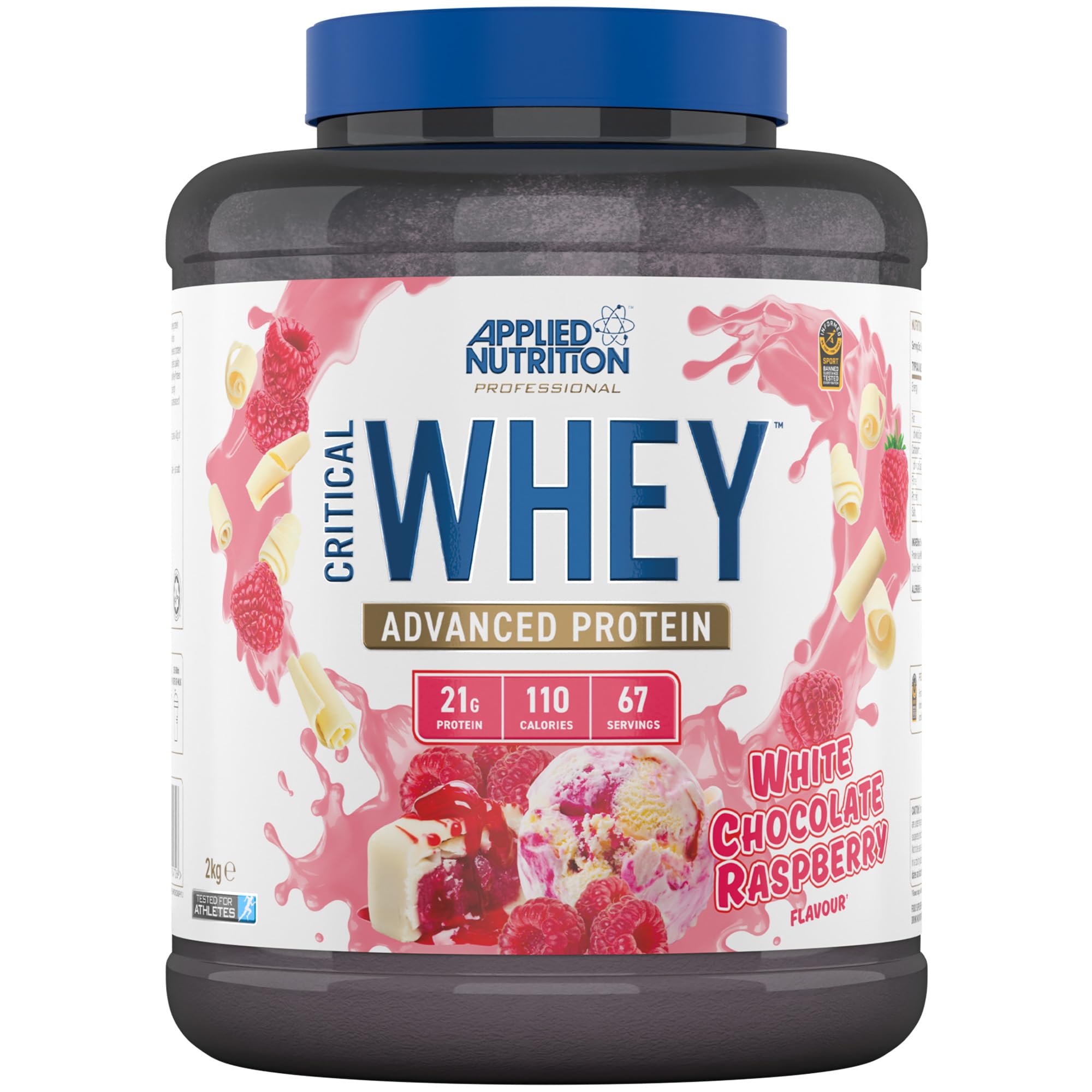 Applied Nutrition Critical Whey Protein Powder 2kg - High Protein Powder, Protein Milkshake Applied Nutrition uk supplements
