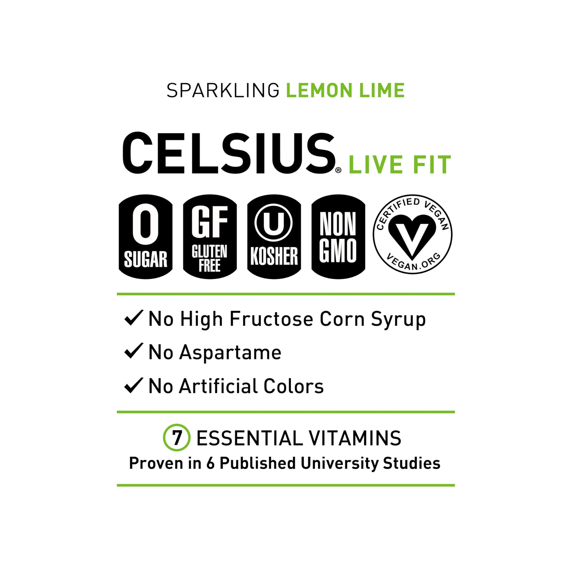 CELSIUS Sparkling Lemon Lime, Functional Essential Energy Drink, 12 Fl Oz (Pack of 12) CELSIUS uk supplements