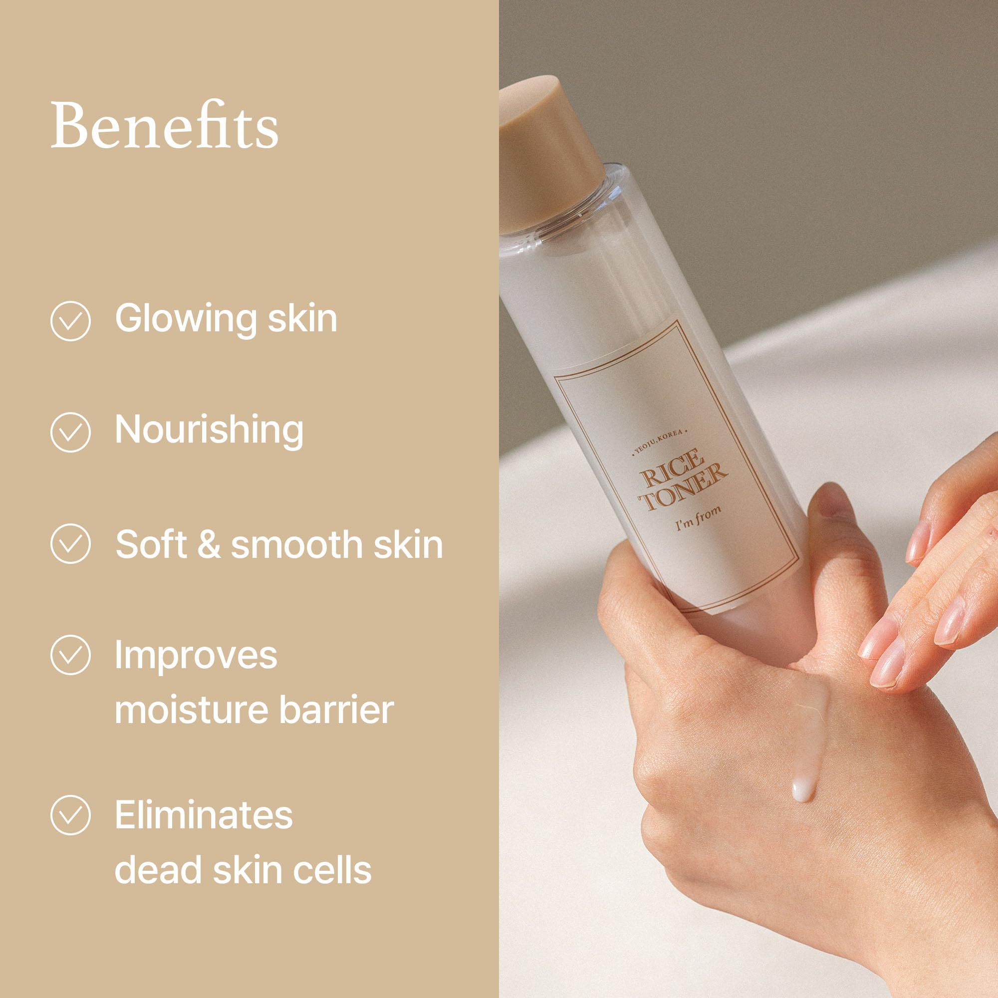 I'm From Rice Toner, 77.78% Rice Extract from Korea, Glow Essence with Niacinamide I'm from uk supplements