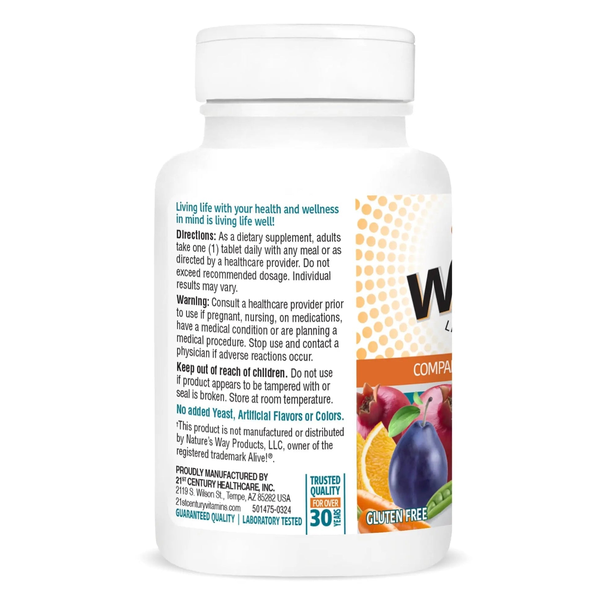 21st Century Wellify Men's 50+ Multivitamins with Minerals, 65Count 21st Century uk supplements