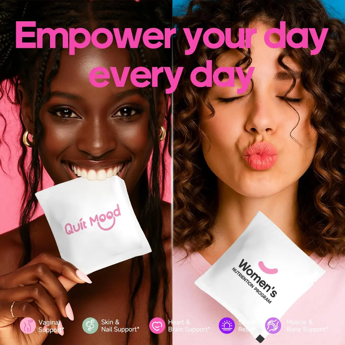 Multivitamin for Women Daily Vitamin Packs for 30 plus with Ashwagandha, D3 + K2, Probiotics&NR 1000 | Supplement for Beauty, Stress Relief Quit mood uk supplements