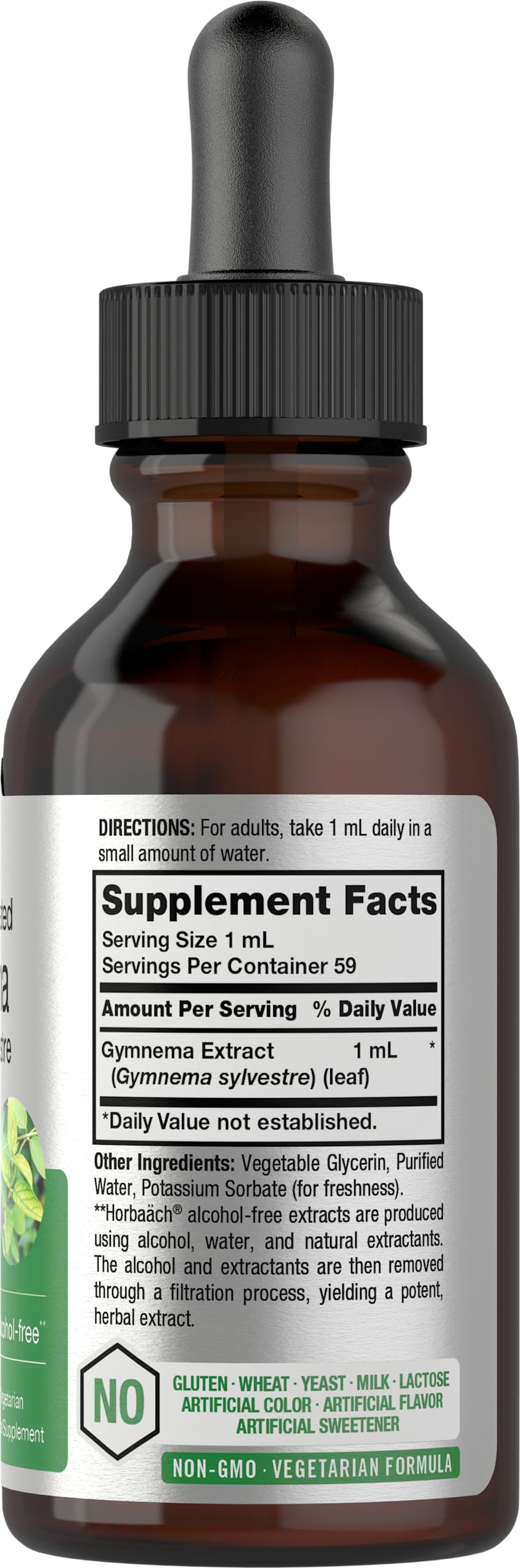 Gymnema Sylvestre Liquid | 2 fl oz | Alcohol Free Supplement | Super Concentrated Horbäach uk supplements