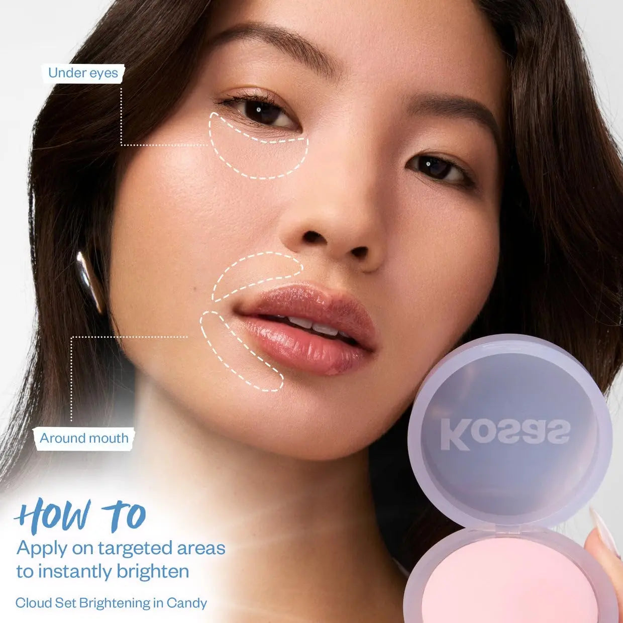 Kosas Cloud Set Brightening Baked Powder – Under Eye Setting Powder, Talc-Free Soft Focus Finish, Candy Kosas uk supplements