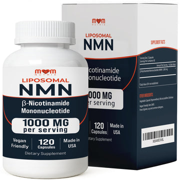 NMN Supplement 1000 mg Pure Nicotinamide Mononucleotide - NAD Precursor for Energy, Cellular Renewal & Longevity Support - Mitochondrial Support 120 Capsules - Vegan, Non GMO, Gluten Free MOM NUTRIX uk supplements