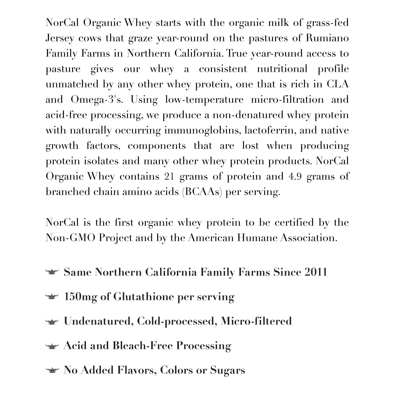 NorCal Organic Unflavored Whey Protein - 2lbs Bulk | 100% Grass-Fed, USDA Certified NorCal Organic uk supplements
