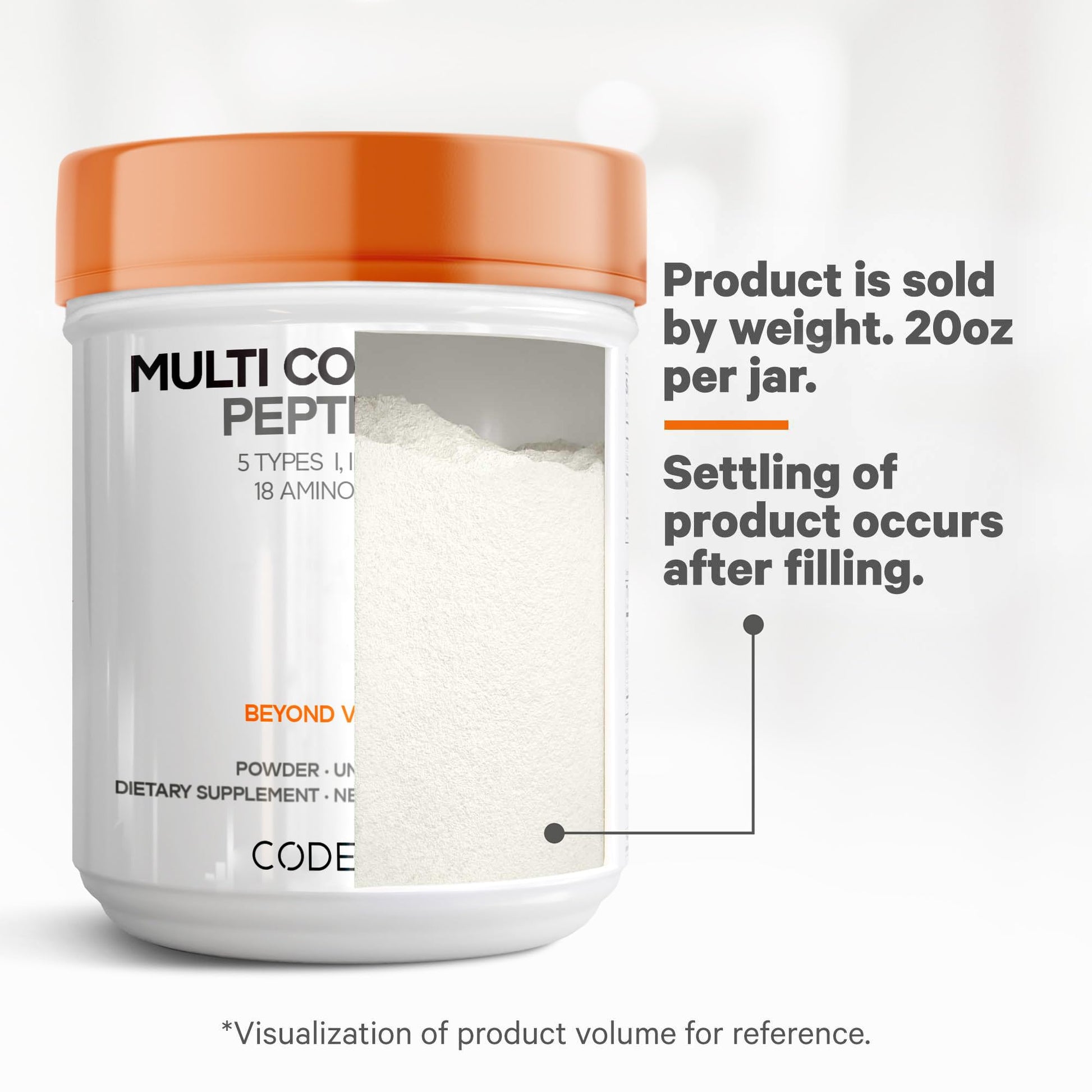 Codeage Multi Collagen Protein Powder Peptides, Hydrolyzed Collagen for Women & Men, Collagen Supplements, Grass Fed Bone Broth, 2-Month Supply, Unflavored, Type 1, 2, 3, 5 & 10, Non-GMO - 20 OZ Codeage uk supplements