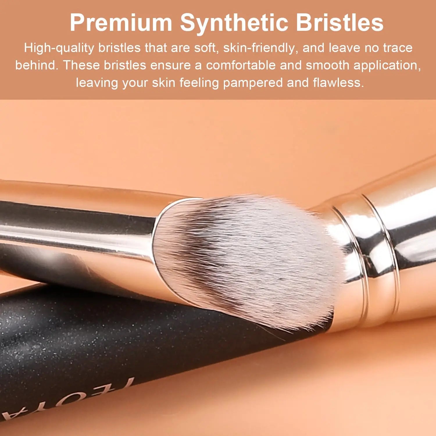 TEOYALL Angled Concealer Brush, Synthetic Contour Brush for Blending Setting Buffing with Liquid, Cream and Powder Cosmetic (Angled Brush) TEOYALL uk supplements