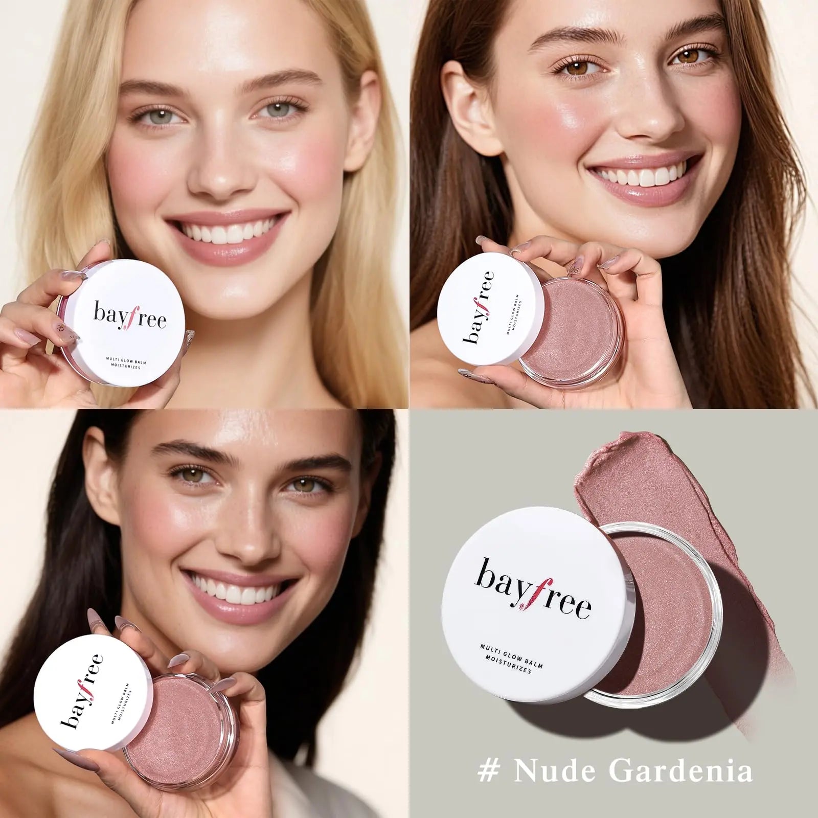 bayfree Multi Glow Balm, Cream Blush for Cheeks, Blush Balm Face Makeup, Radiant Finish, Hydrating, Creamy, Lightweight & Blendable Color, Face Makeup 0.63 Oz bayfree uk supplements