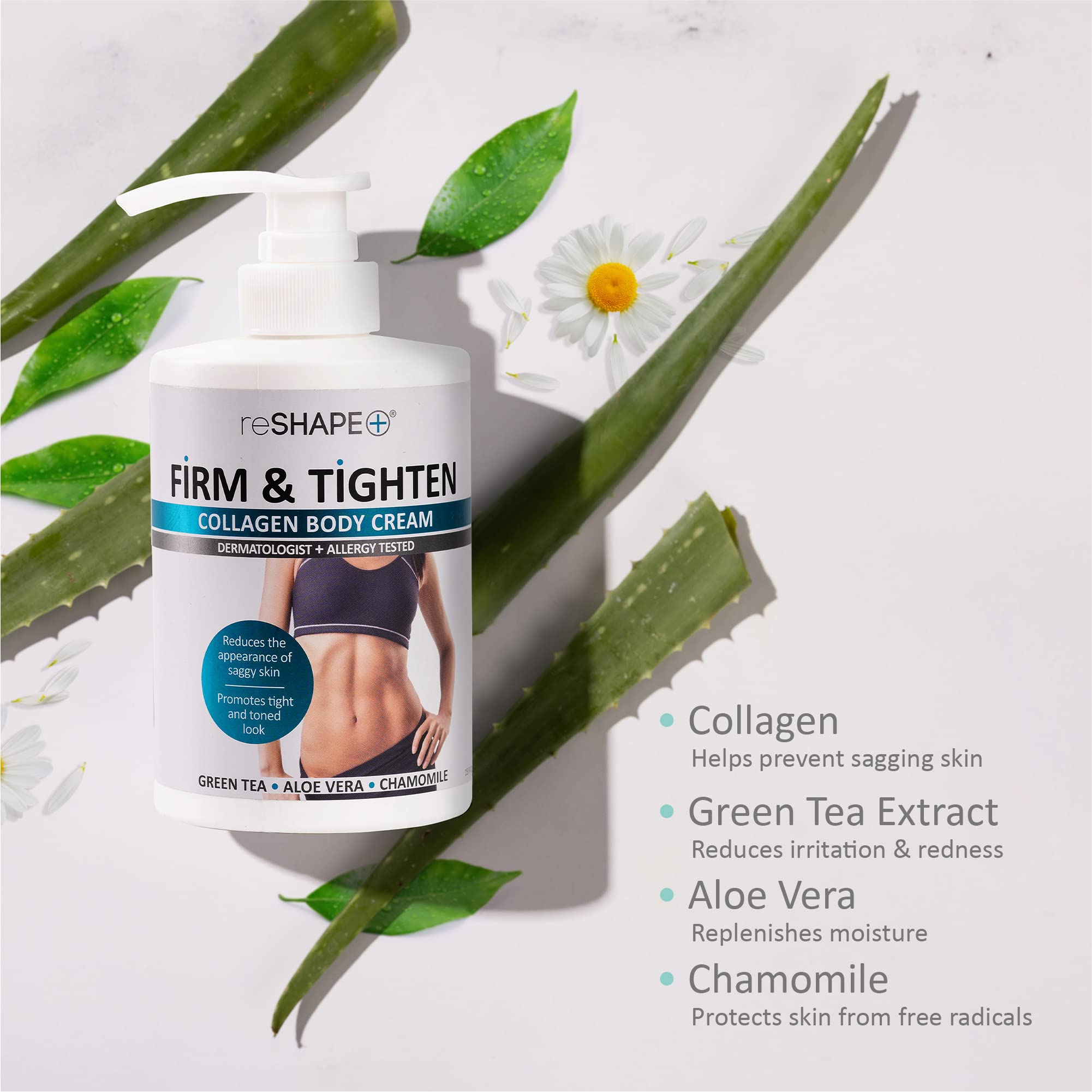 Reshape+ Collagen Body & Face Cream Moisturizing Skin Care Lotion, Skin Tightening Cellulite Reshape+ uk supplements