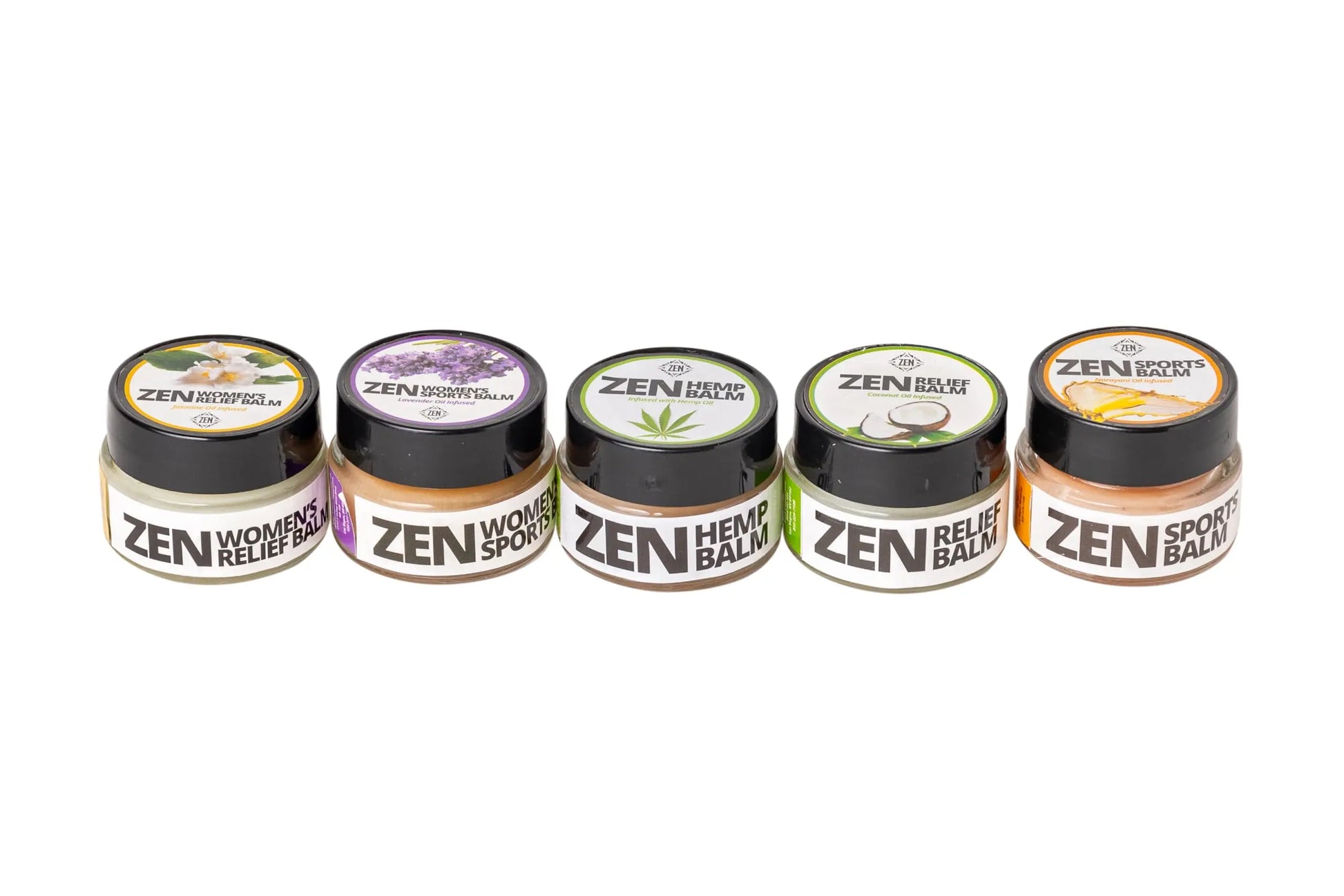 ZEN Variety Pack – Plant-Based Topical Balm Collection – Includes Relief, Sports, Women’s Sports, Women’s Relief & Hemp – 0.7 oz Each – #TrustedByLegends ZEN uk supplements