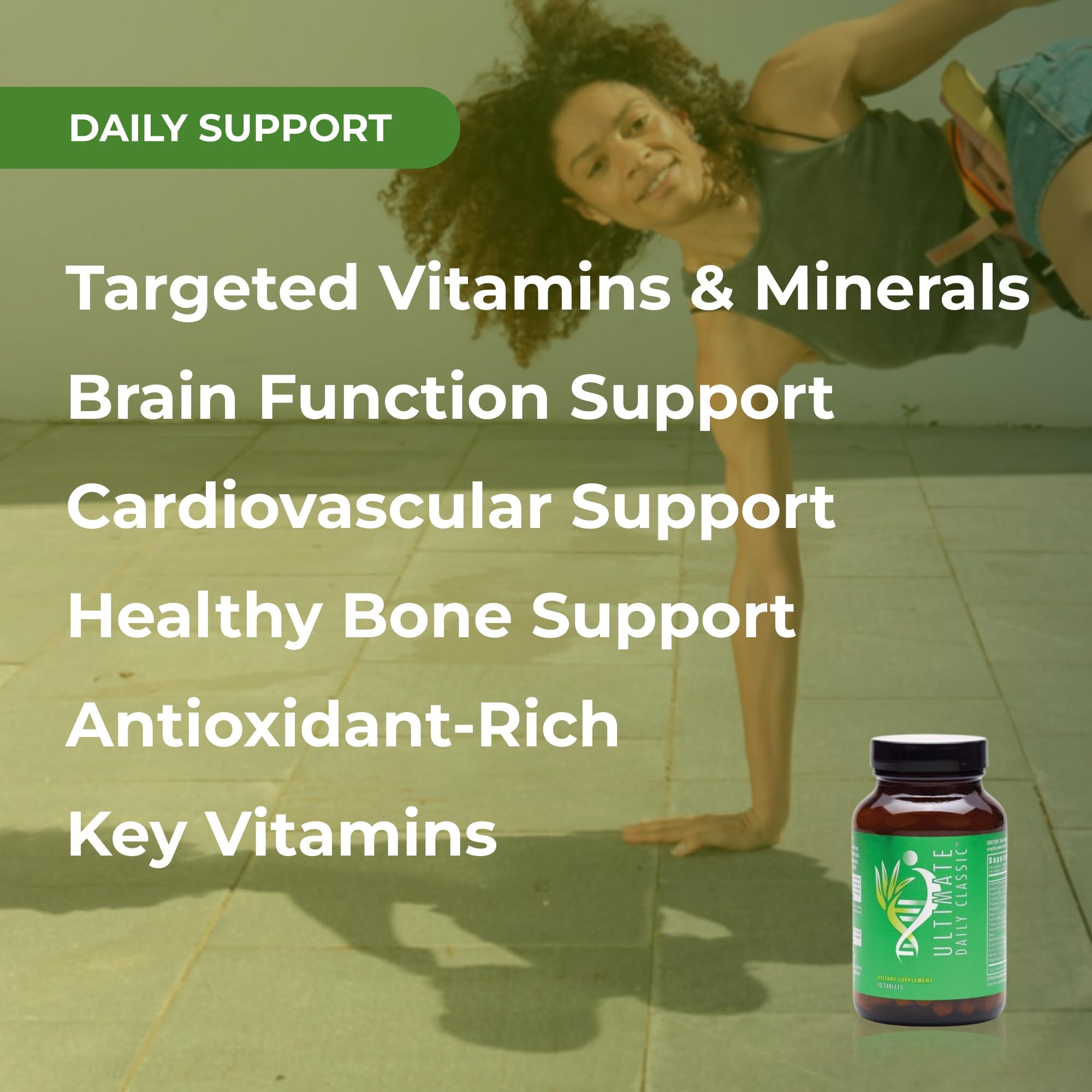 Youngevity Ultimate Daily Classic – Multivitamin with Essential Vitamins, Minerals, Amino Acids, and Antioxidant-Rich Botanicals – Supports Cardiovascular, Brain, Bone, and Bone Health – 90 Tablets Youngevity uk supplements
