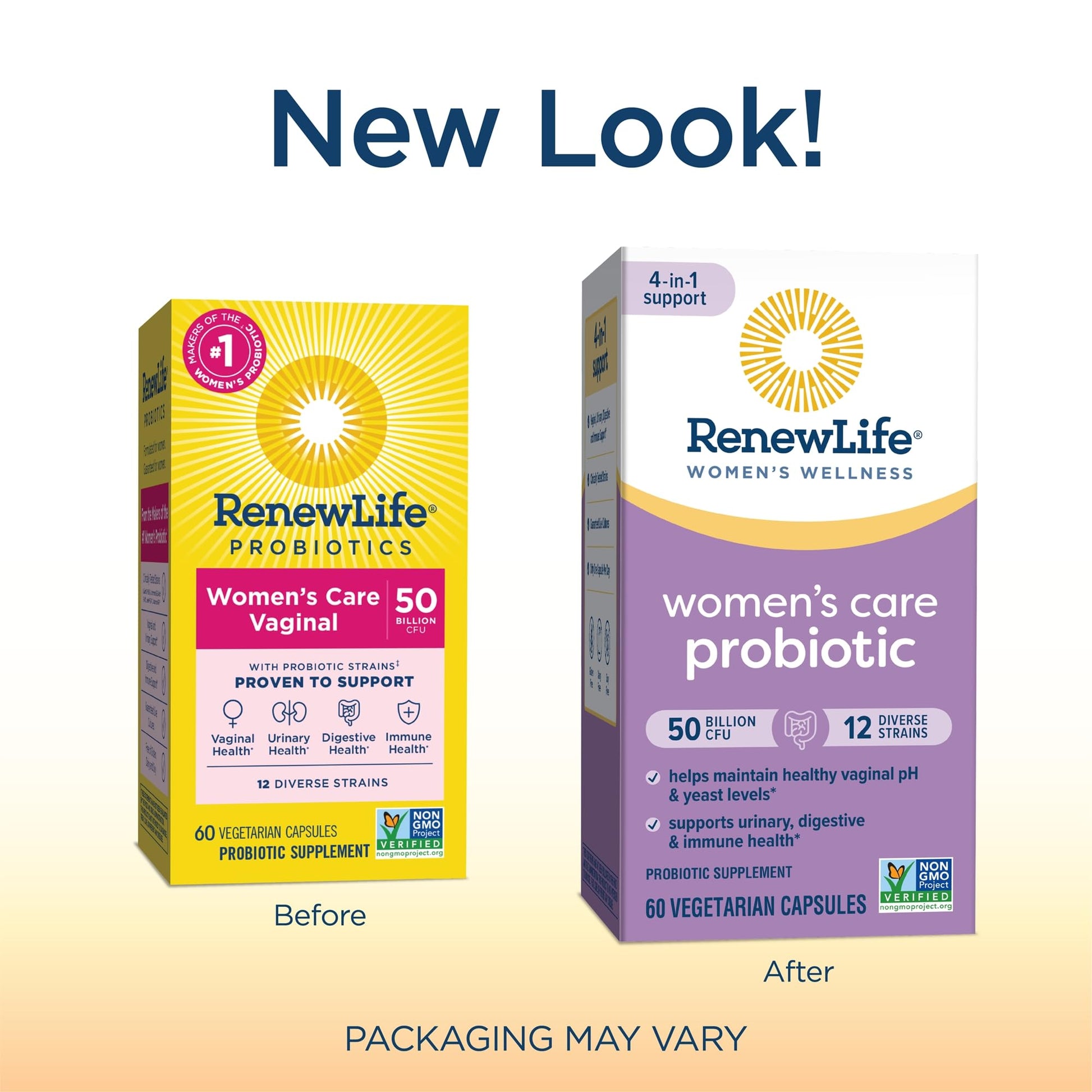 Renew Life Women's Probiotic Capsules, 50 Billion CFU Guaranteed, Supports Vaginal Renew Life uk supplements