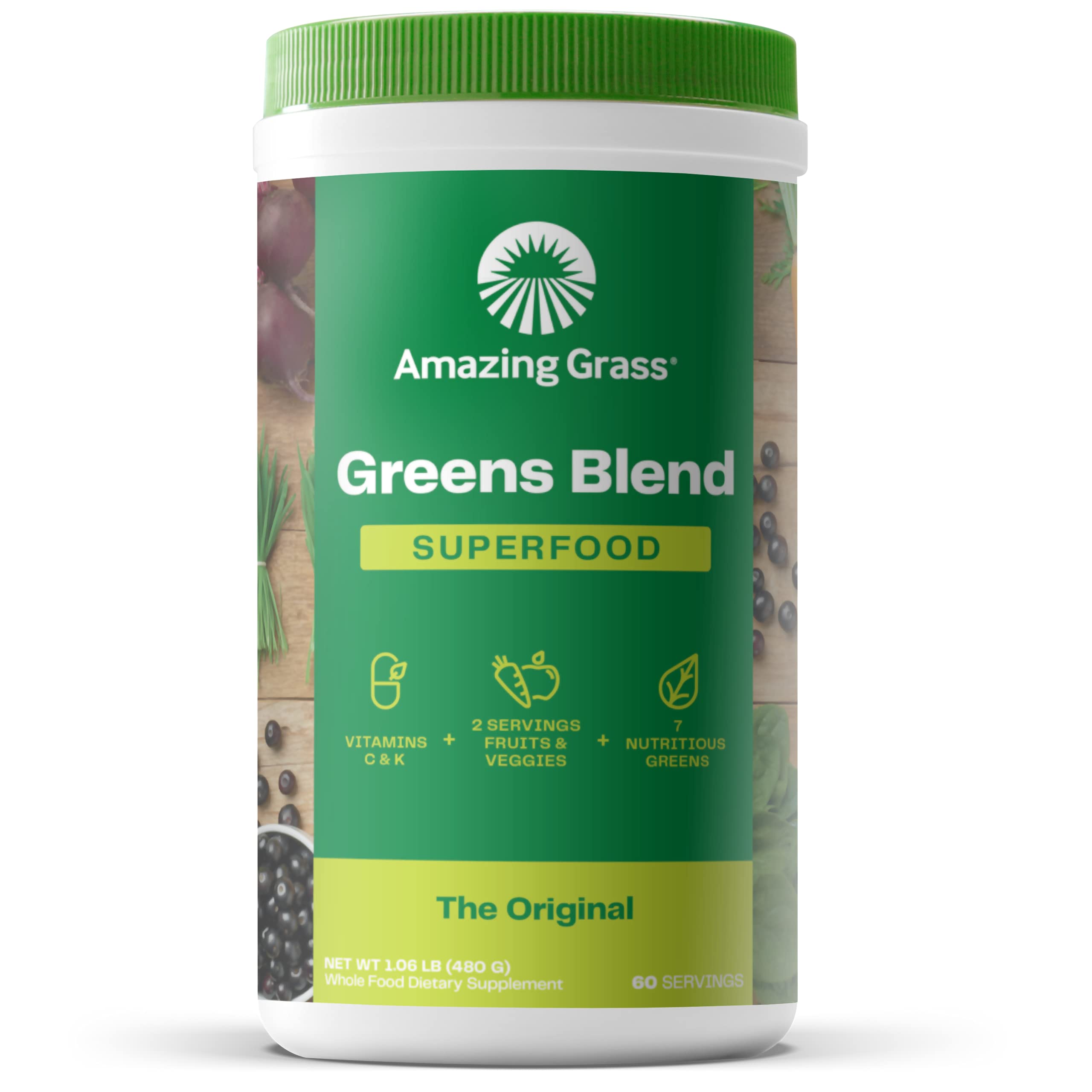 Amazing Grass Greens Blend Superfood: Super Greens Powder Smoothie Amazing Grass uk supplements